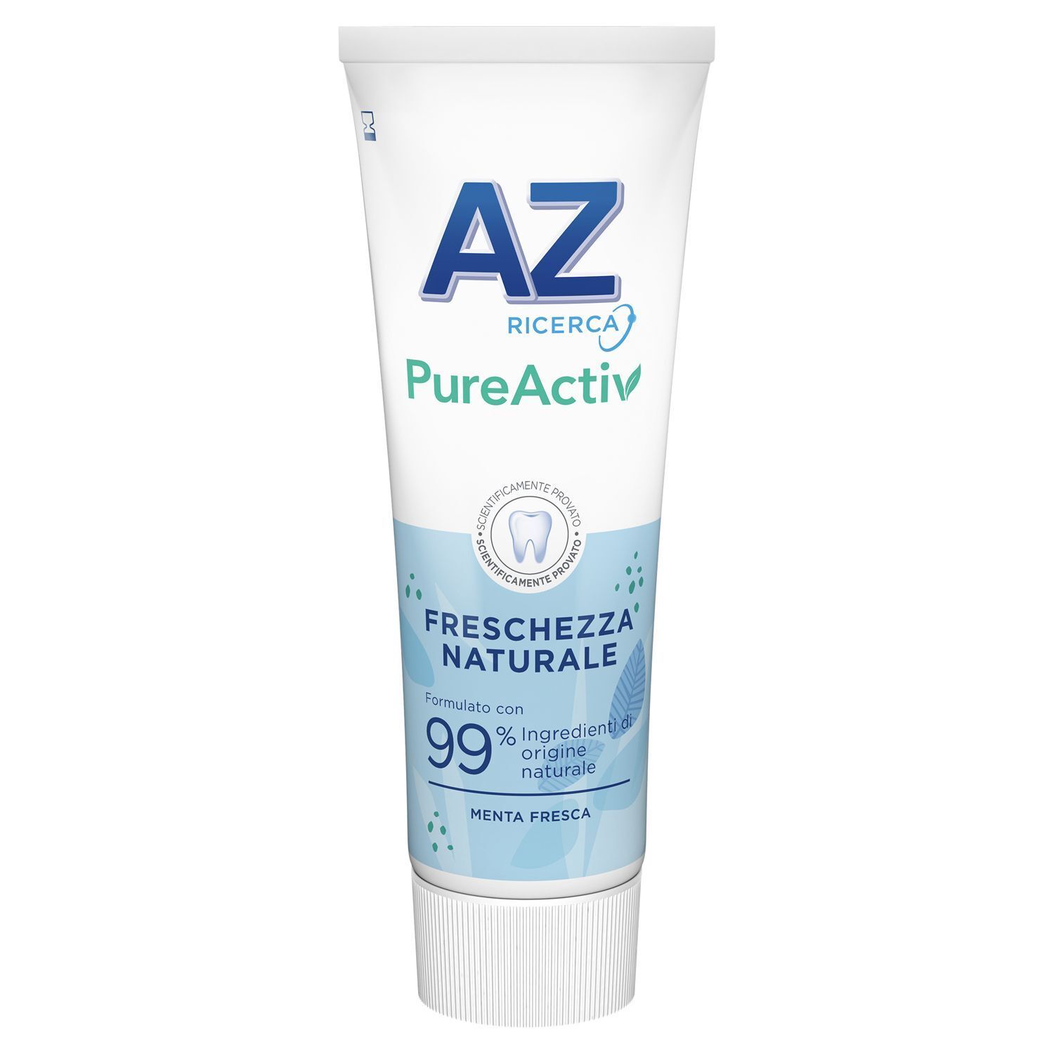 Tubo di dentifricio AZ PureActiv Freschezza Naturale, 75ml.