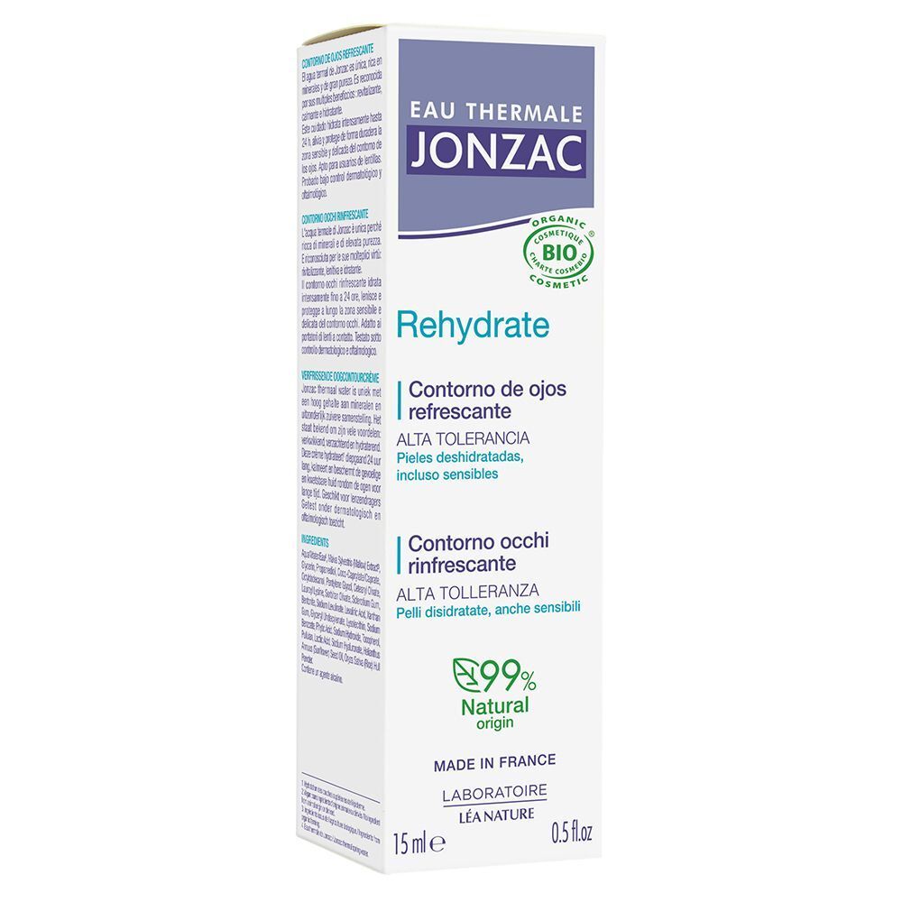 Confezione del trattamento contorno occhi reidratante Eau Thermale Jonzac, 15ml.