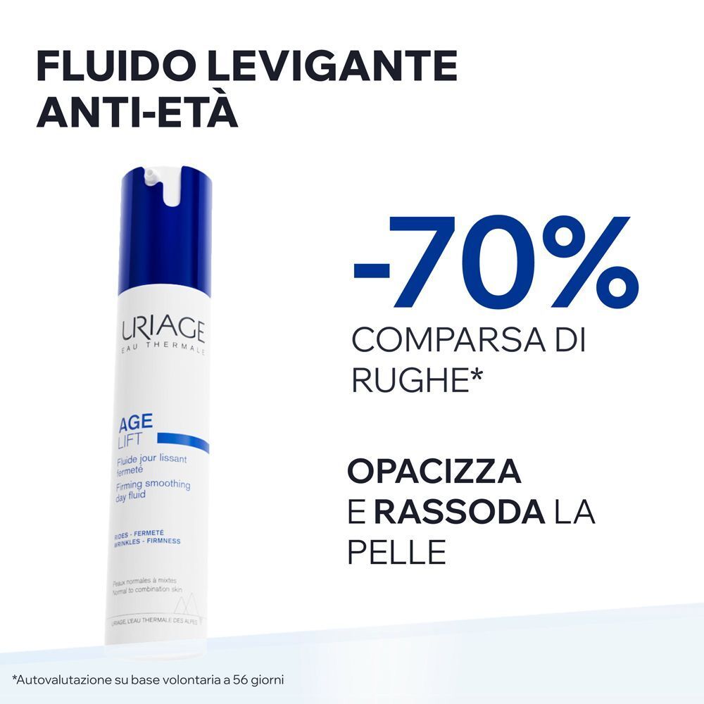 Uriage Age Lift fluido levigante anti-età: riduce le rughe e rassoda la pelle.