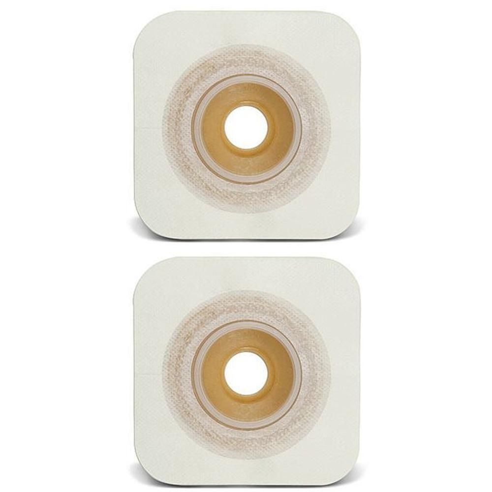 Placca Convessa Natura+ Pretagliata 19 Mm Flangia 45 Mm Durahesive E Cerotto Microporoso 5 Pezzi