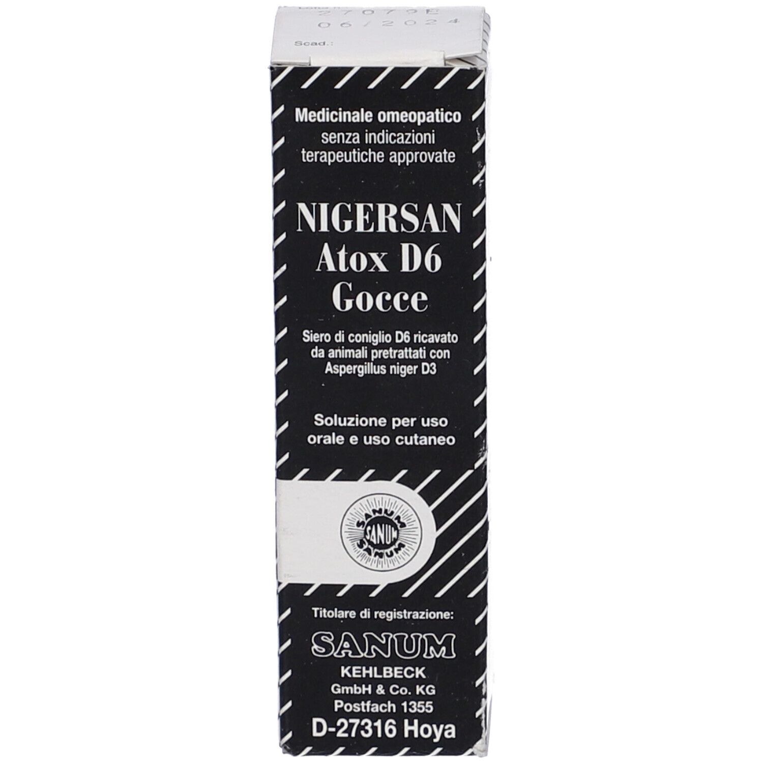 Sanum Nigersan Atox D6 10Ml Gocce