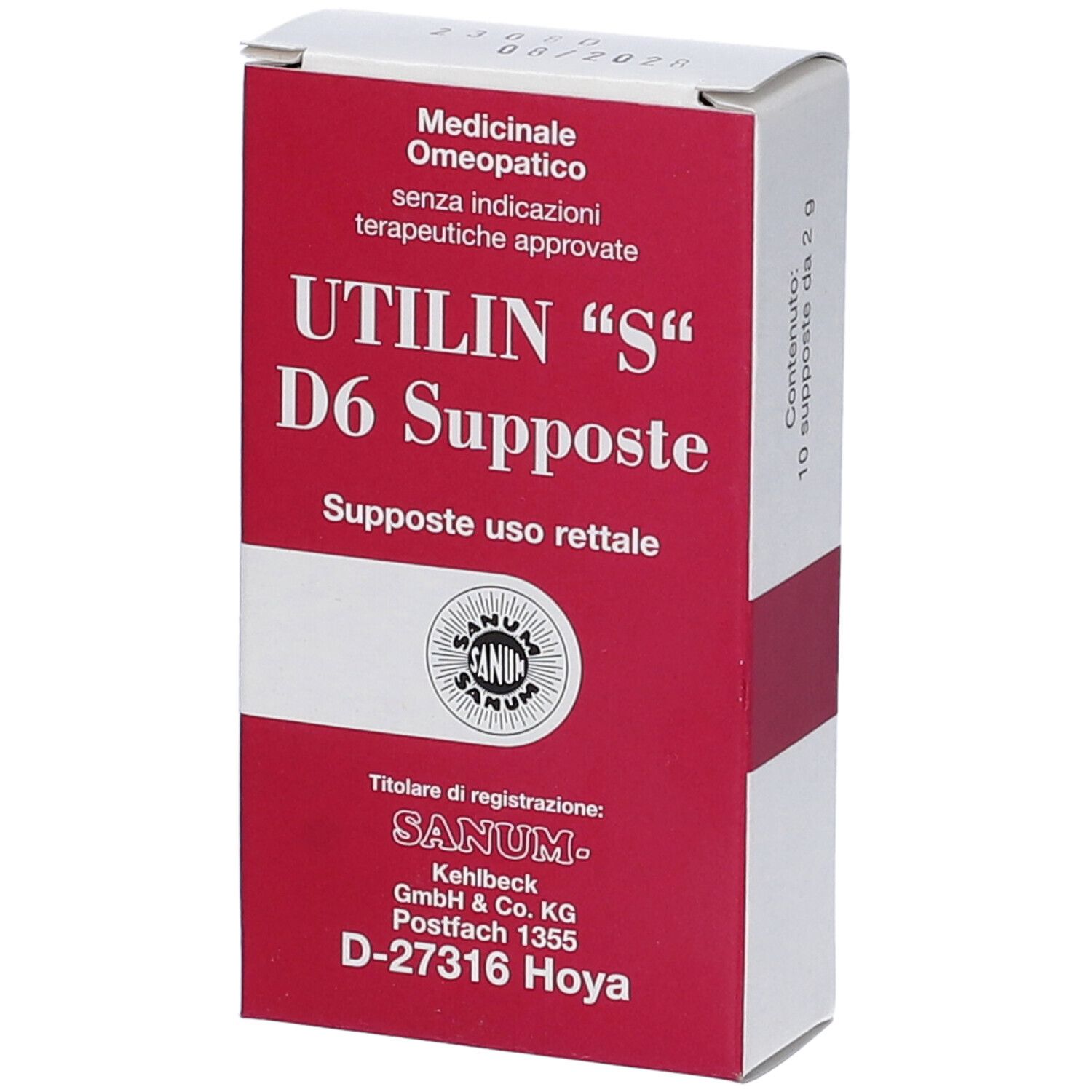 Utilin S D6 10 Supposte Sanum
