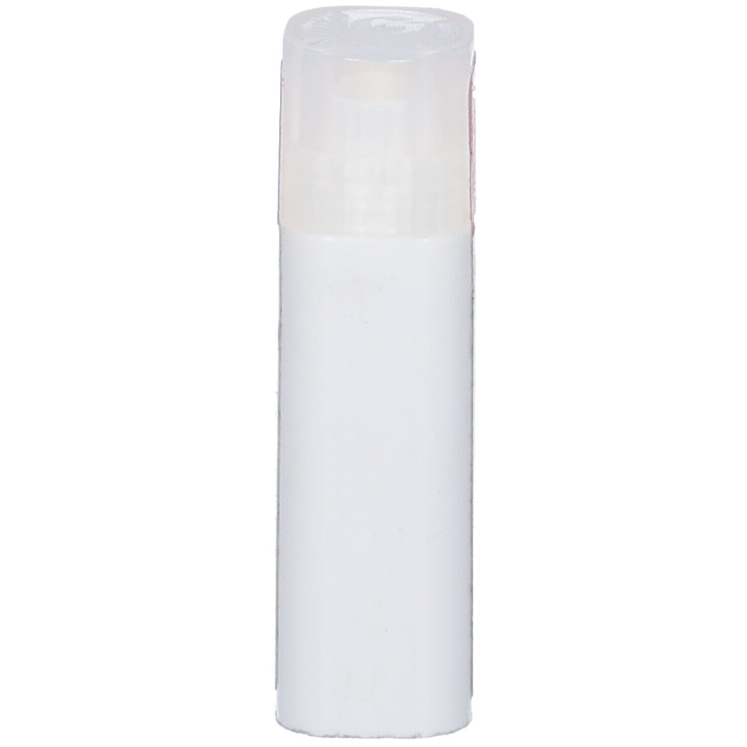 Contenitore cilindrico bianco con coperchio trasparente. Nessuna altra scritta visibile.