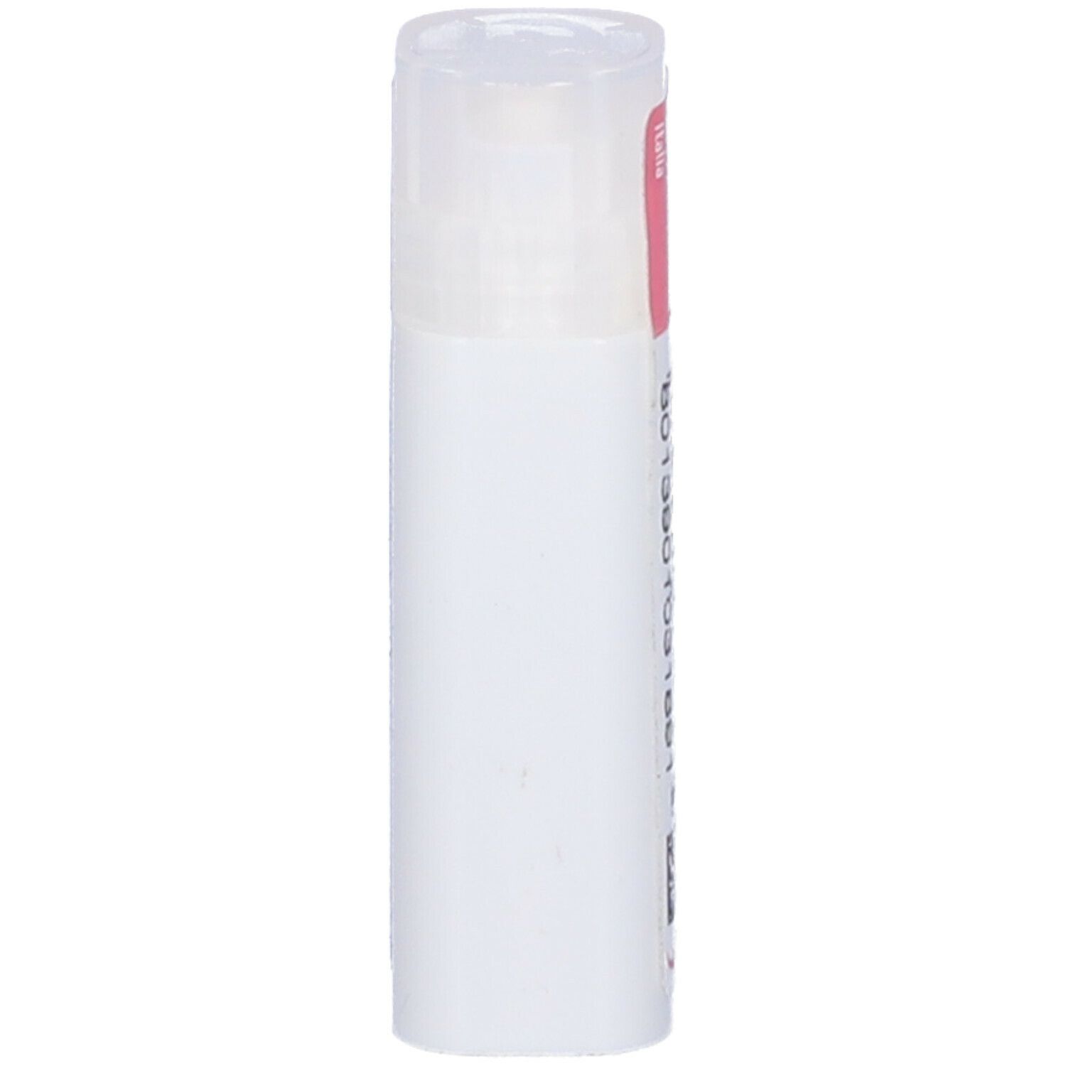 Confezione cilindrica, bianca con etichetta rosa. Testo: Apis mellifica 15 CH, Cemon.