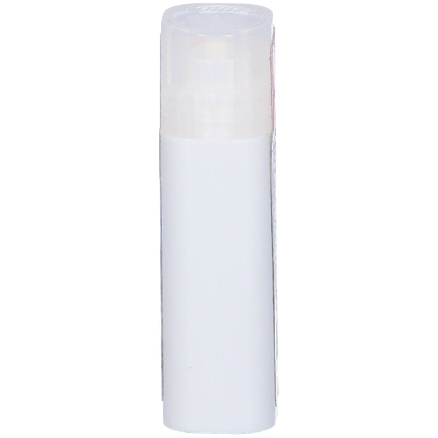 Flacone cilindrico bianco con coperchio trasparente. Nessuna informazione visibile sul prodotto.