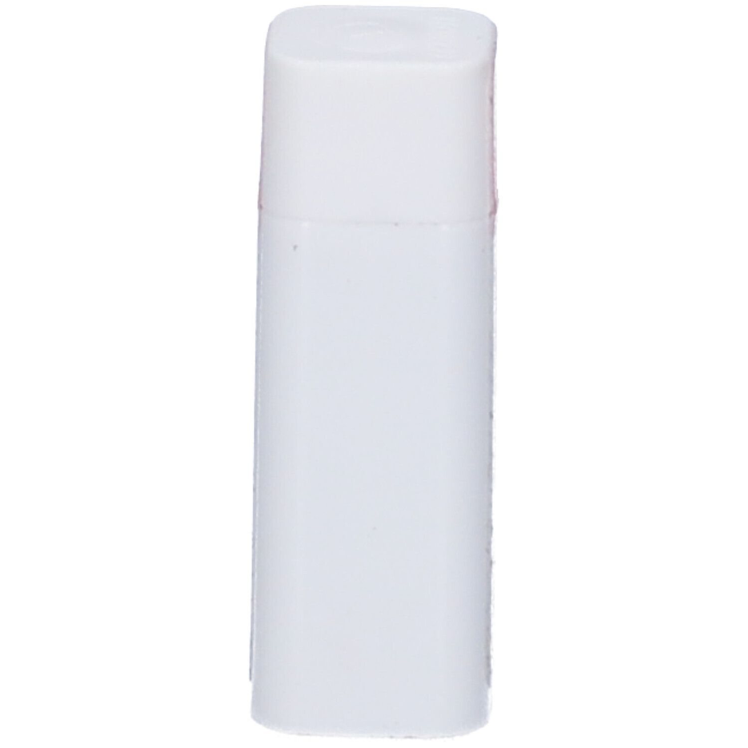 Contenitore cilindrico bianco con coperchio quadrato. Nessuna scritta visibile.