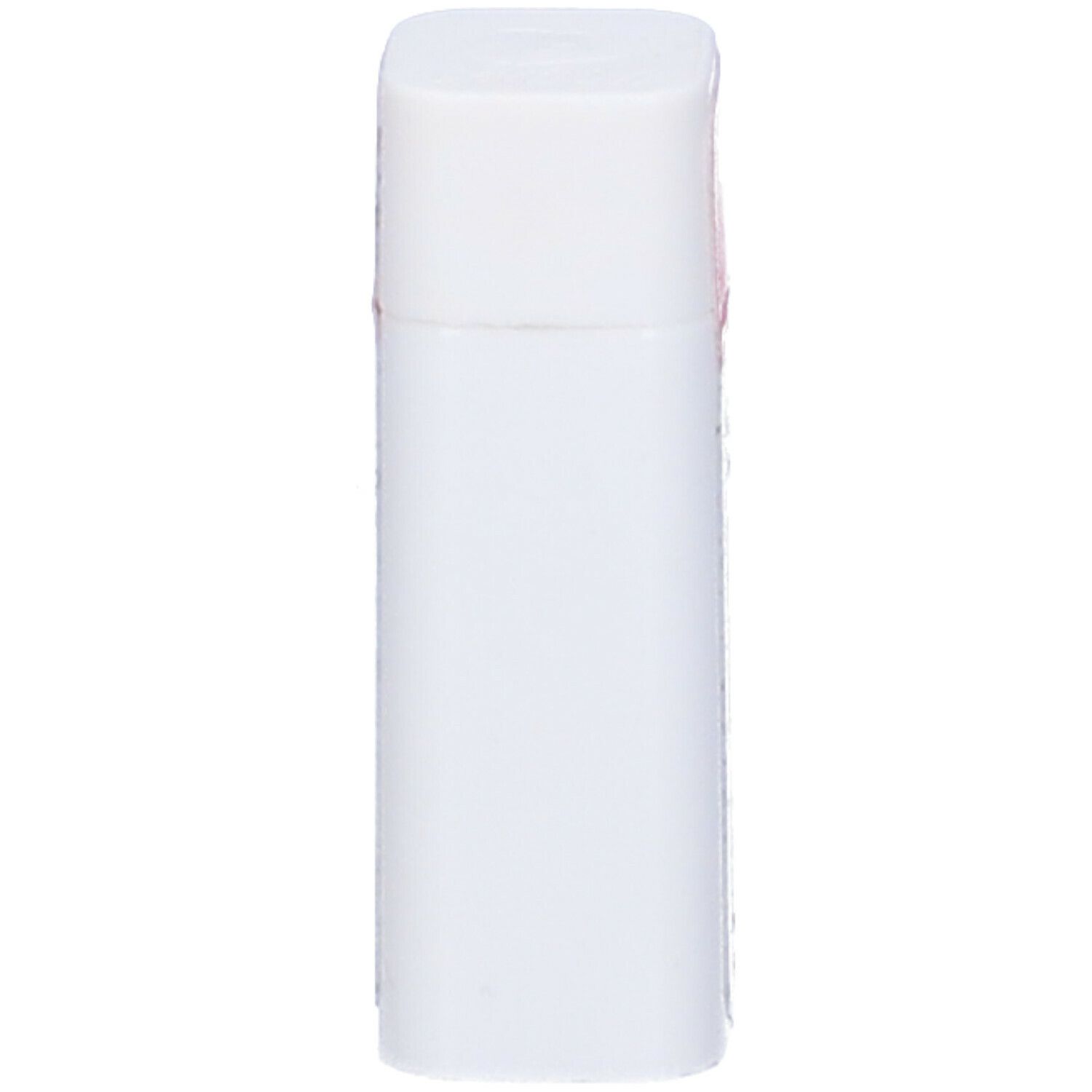 Contenitore cilindrico bianco con coperchio quadrato. Nessuna altra scritta visibile.