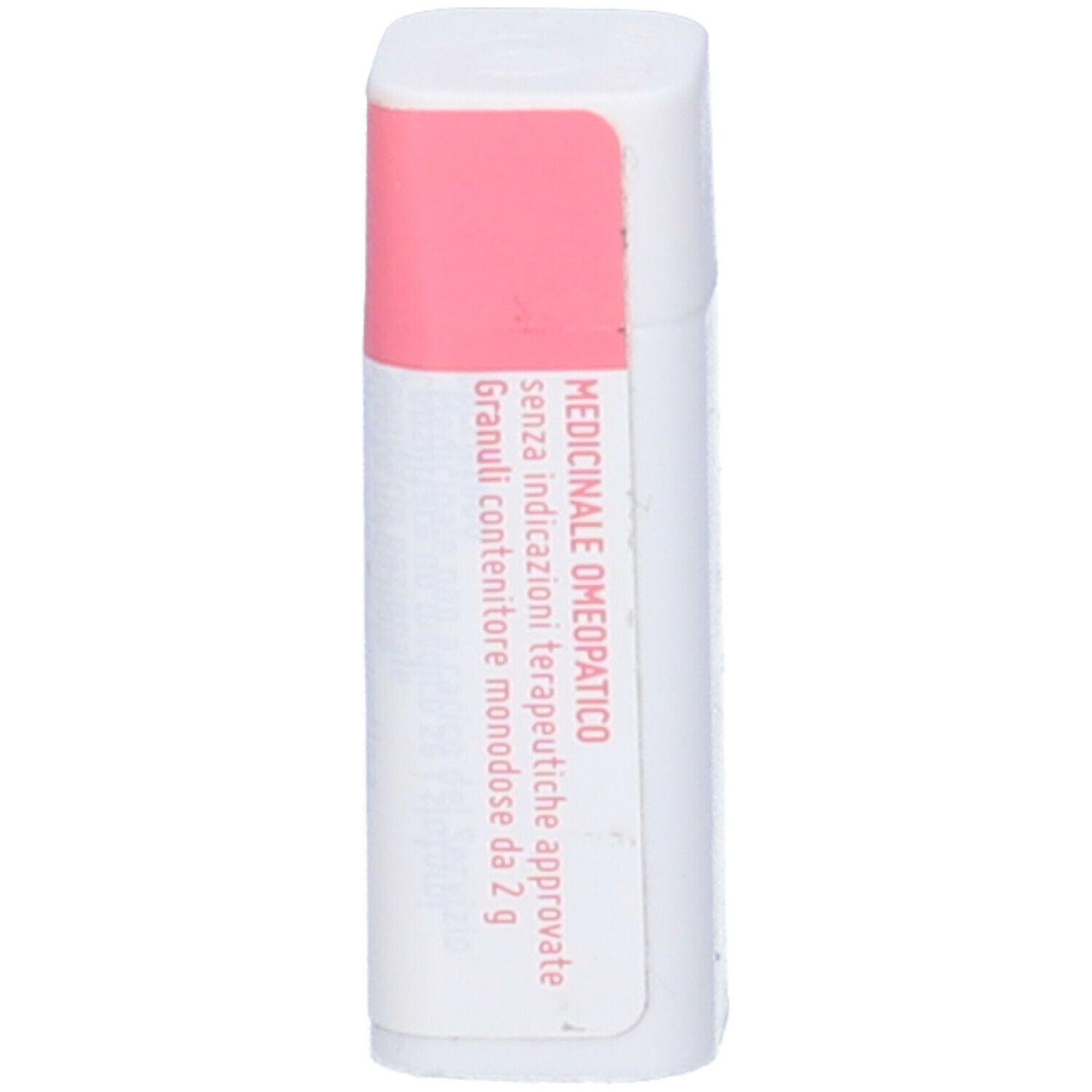 Confezione cilindrica con etichetta rosa e bianca. Contiene Luesinum dynamis MK Globuli.