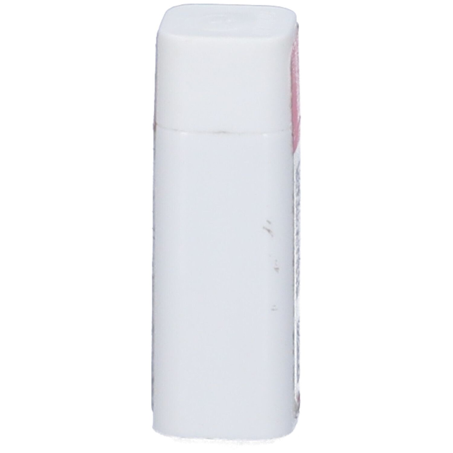 Confezione cilindrica bianca. Parte superiore e inferiore quadrate. Nessuna scritta visibile.