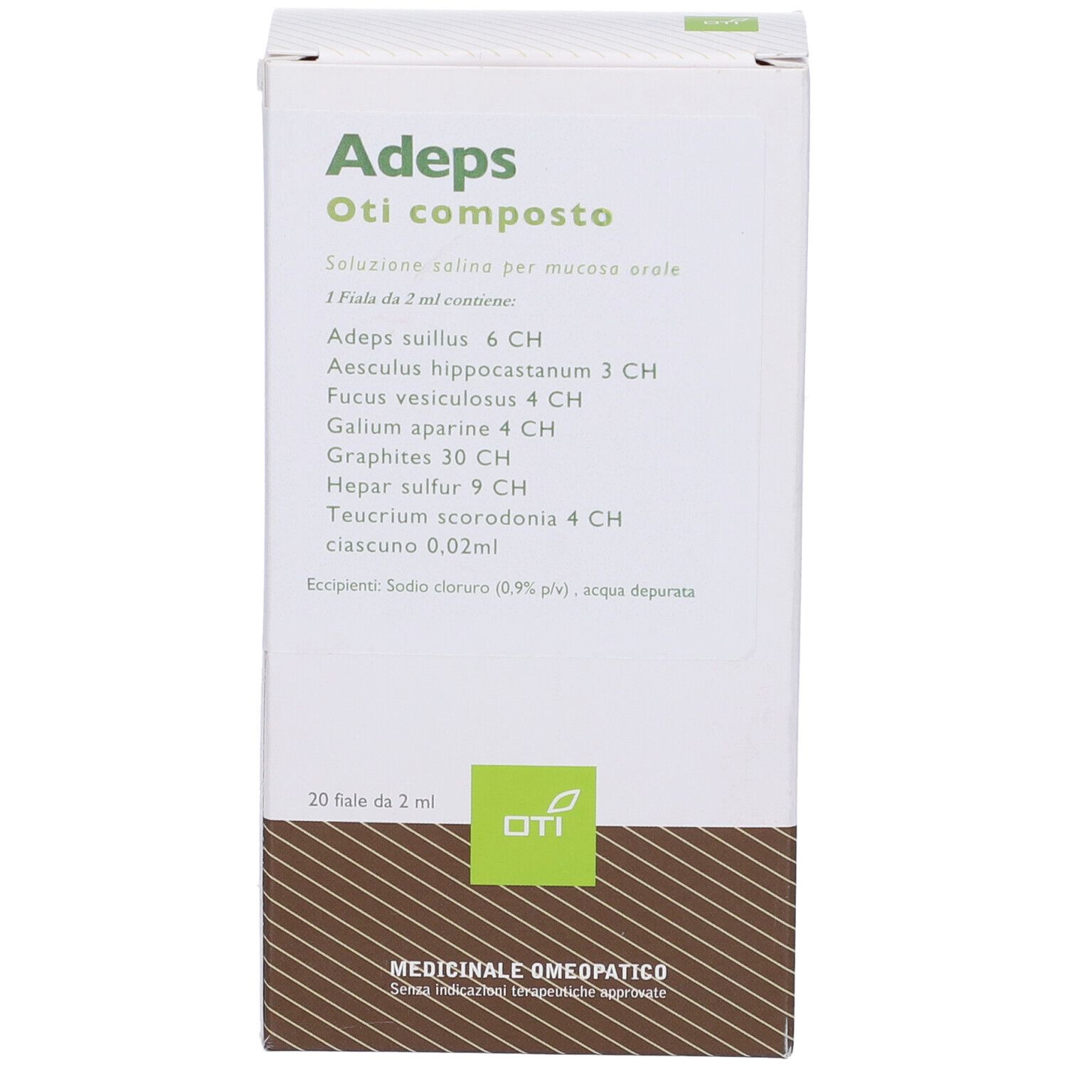 Adeps Oti Composto 20 Fiale Fisiologiche 2ml
