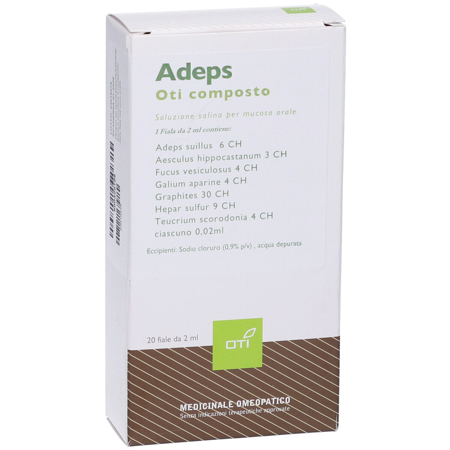 Adeps Oti Composto 20 Fiale Fisiologiche 2ml