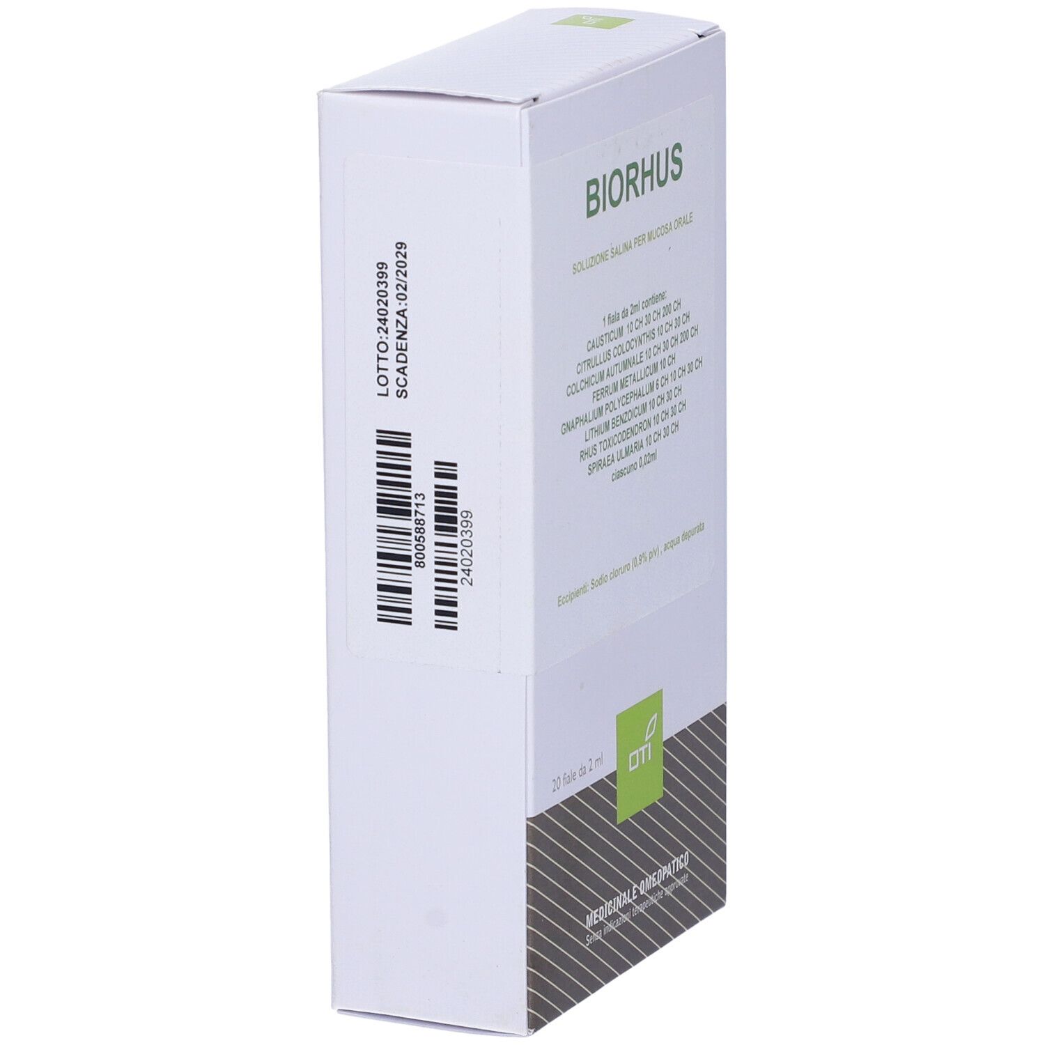 Oti Biorhus Composto 20 Fiale Fisiologiche 2Ml