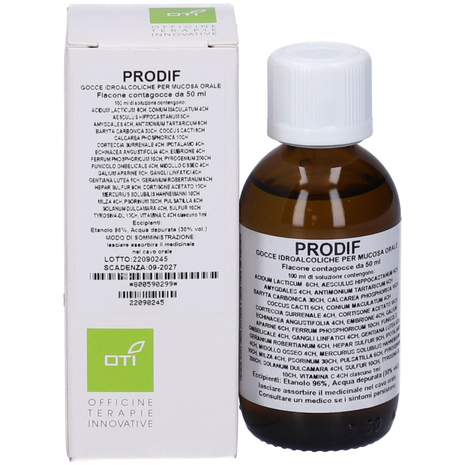 Prodif Composto Gocce 50 Ml Soluzione Idroalcolica