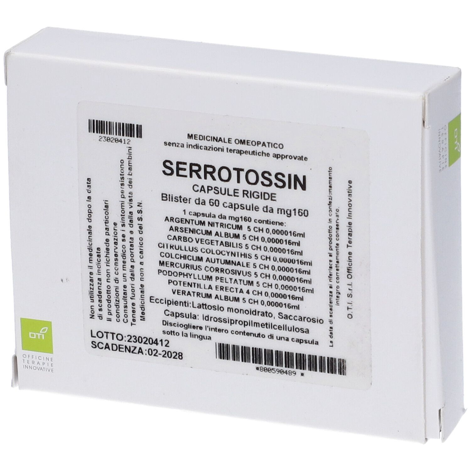 Oti Serrotossin Composto 60 Capsule