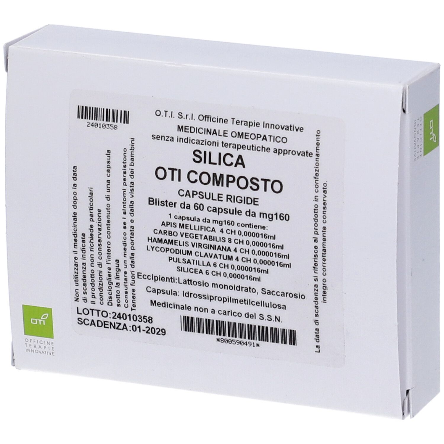 Silica Oti Composto 60 Capsule