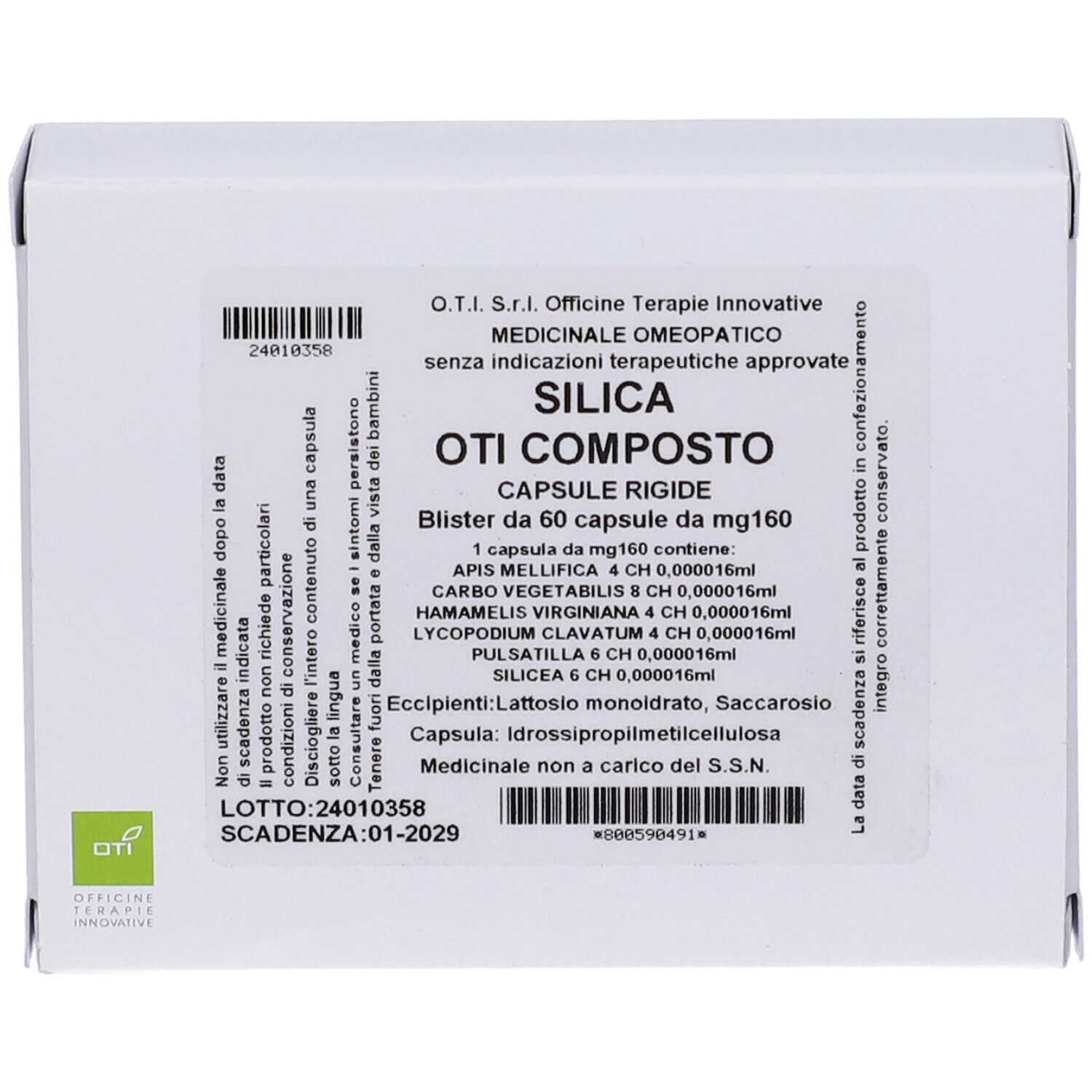 Silica Oti Composto 60 Capsule