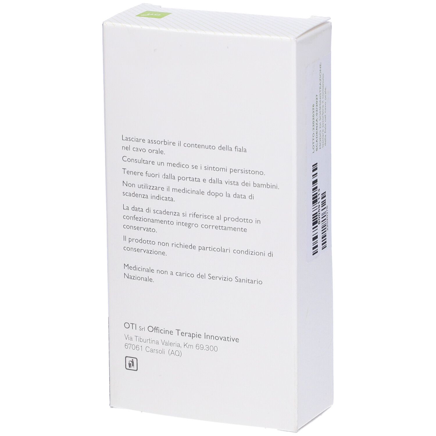 Formula Al 1 Serie 1 Composto 20 Fiale Idroalcoliche 2ml