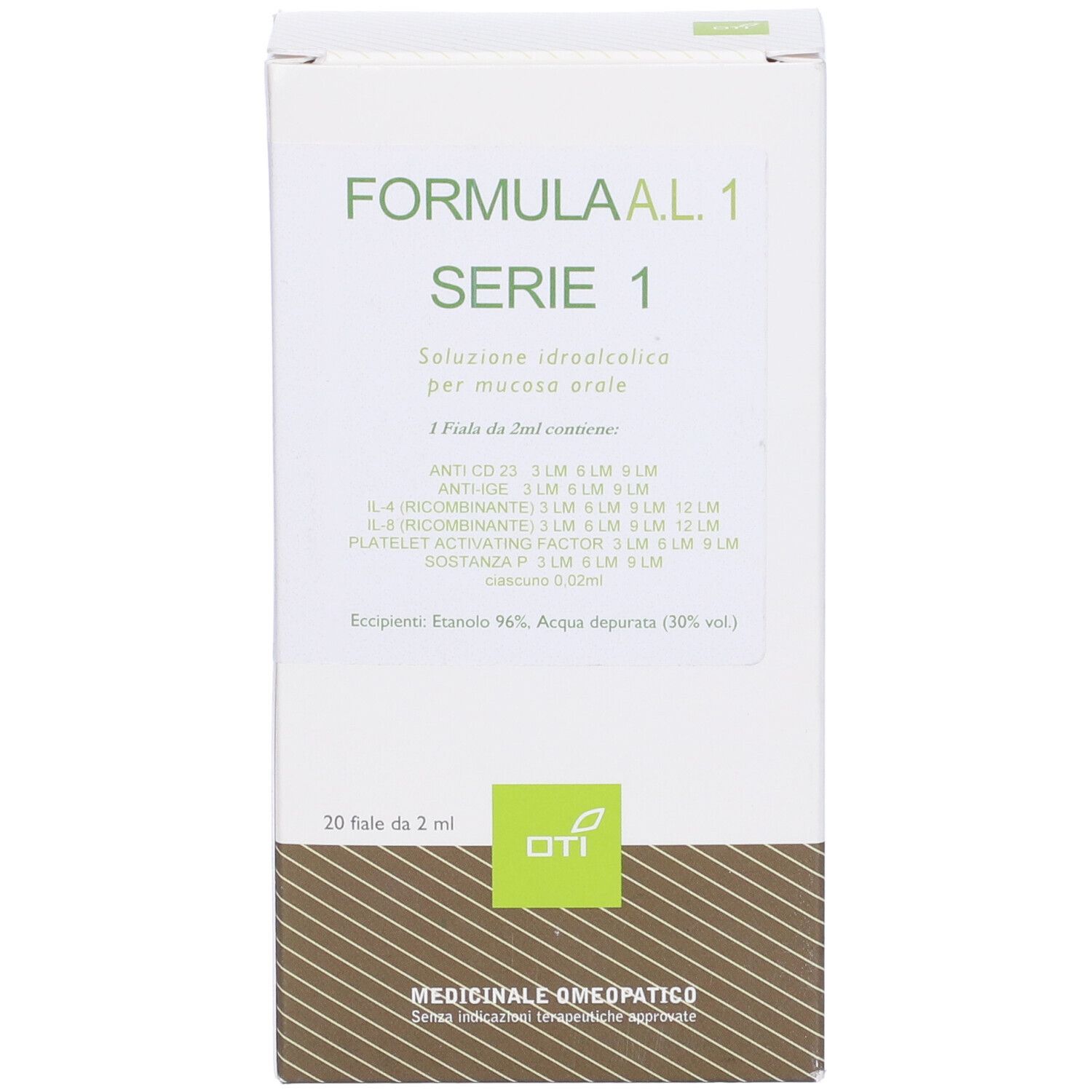 Formula Al 1 Serie 1 Composto 20 Fiale Idroalcoliche 2ml