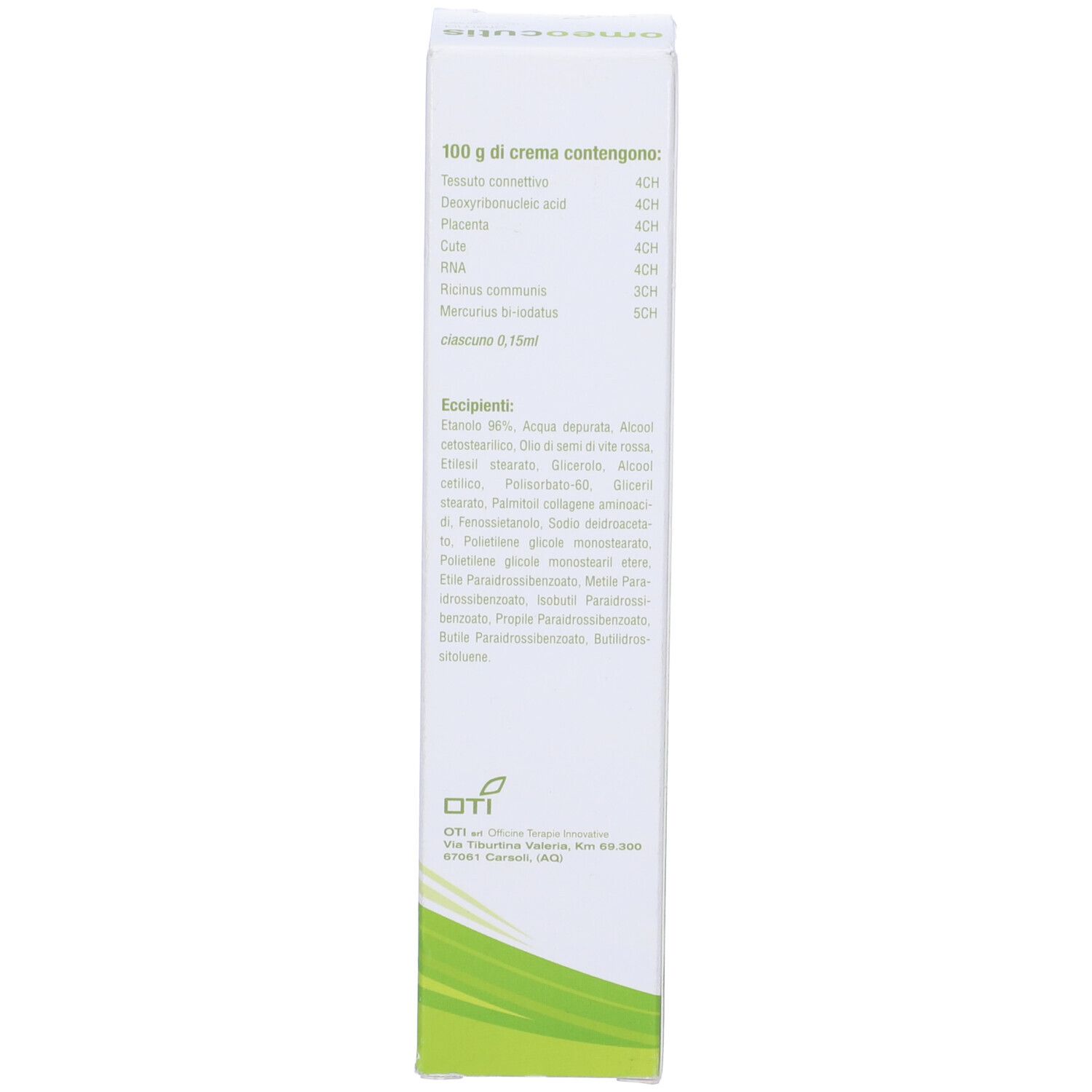 Omeocutis Composto Pomata 75G