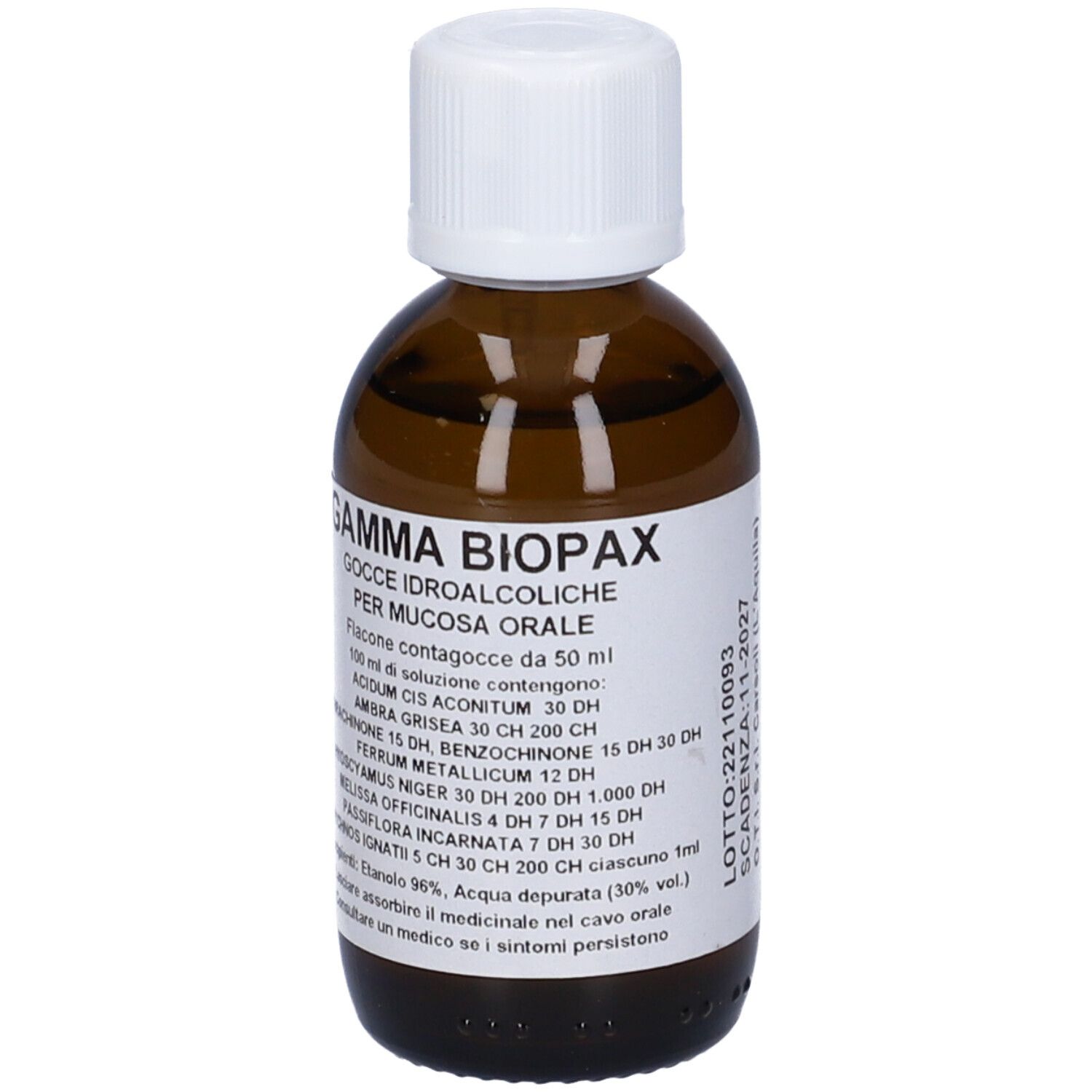 Gamma Biopax Composto Gocce 50 ml Soluzione Idroalcolica