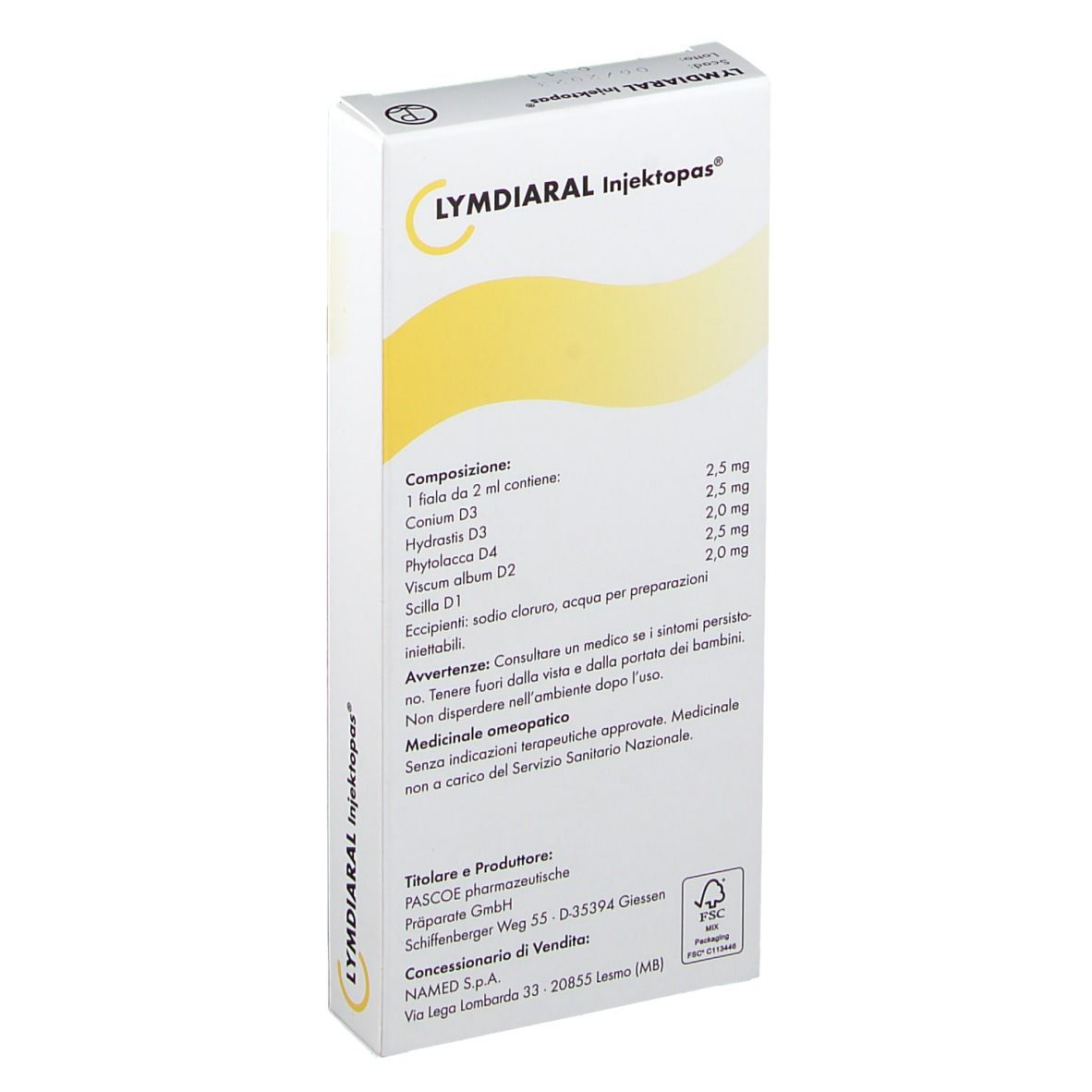 NAMED Pascoe Lymdiaral Fiale Iniettabili