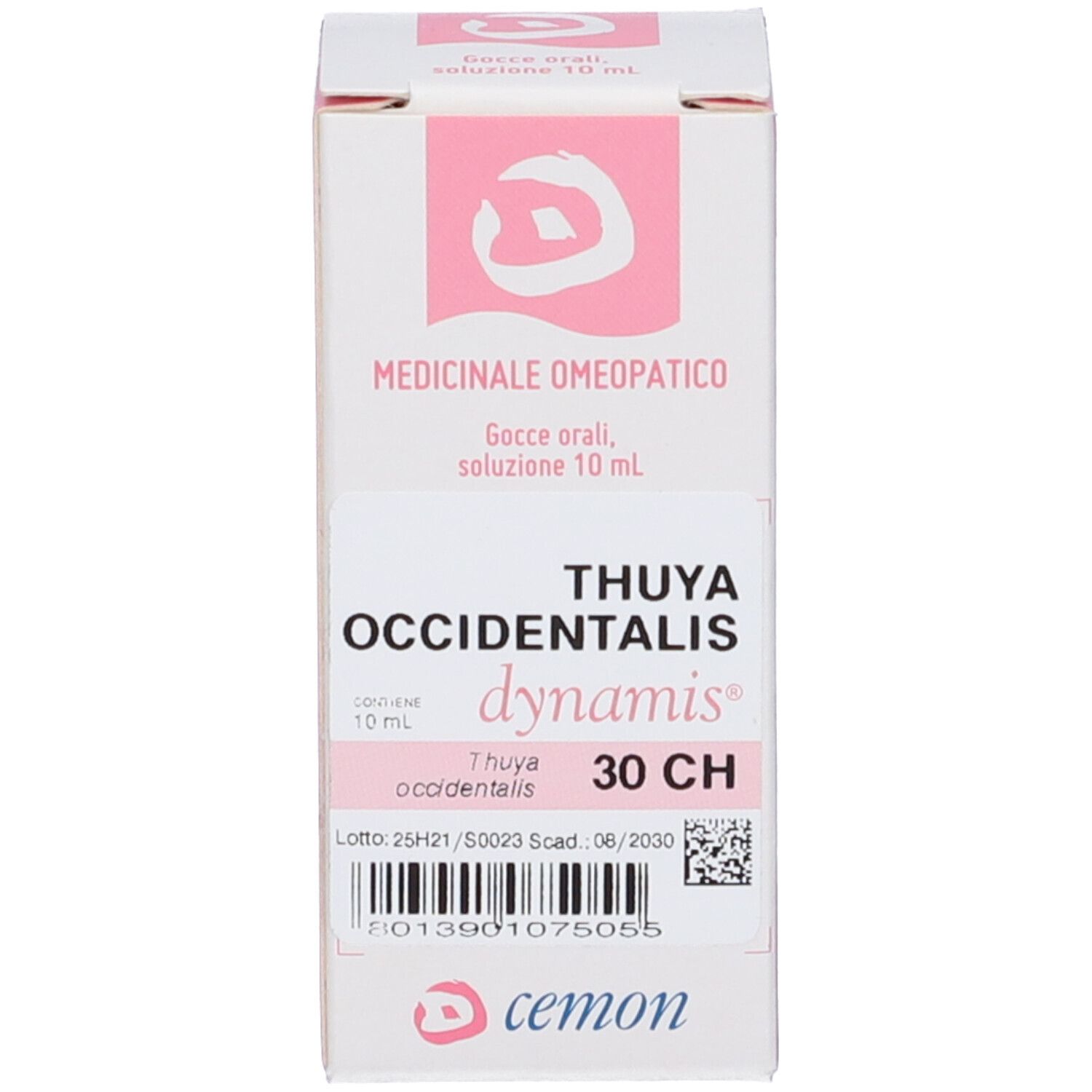 Confezione con testo e logo. Nome del prodotto e '30 CH' visibili. Logo rosa. Sfondo bianco.