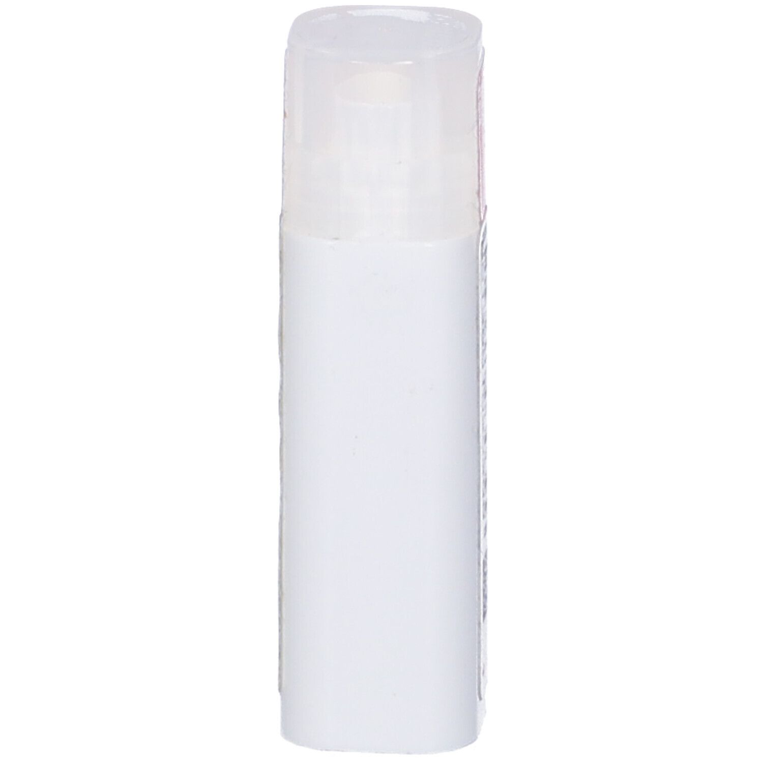 Confezione cilindrica bianca con coperchio trasparente. Nessun altro dettaglio visibile.