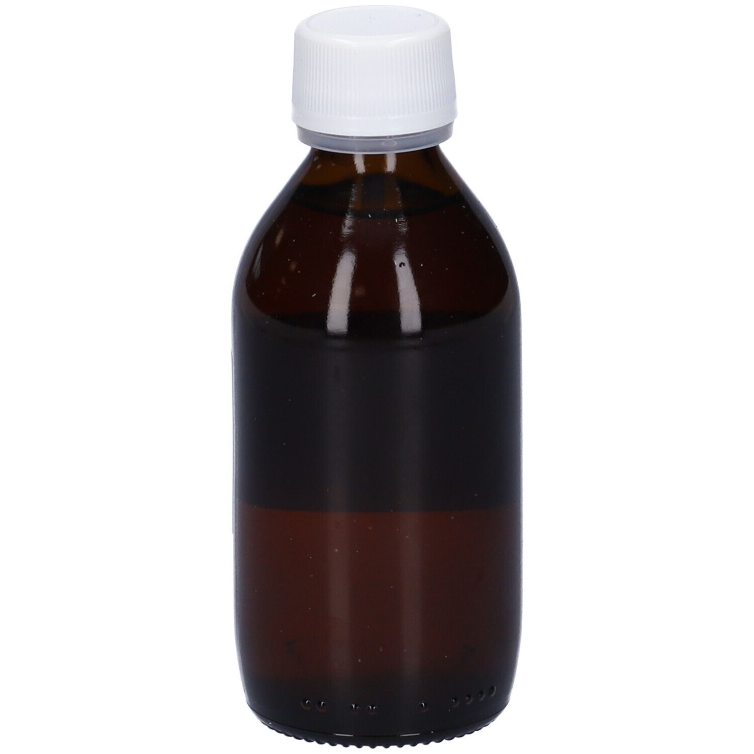 Flacone di vetro marrone con tappo bianco. Logo HERING visibile. Liquido all'interno. Nessun altro dettaglio visibile.