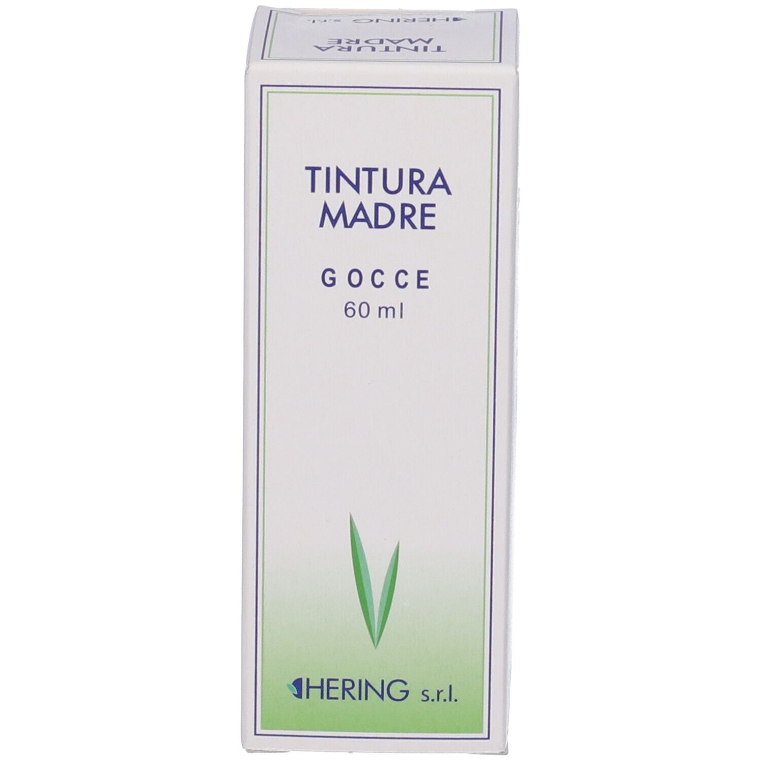 Scatola bianca con informazioni sul prodotto. HERING Erysimum Officinale Tintura Madre. 60 ml.