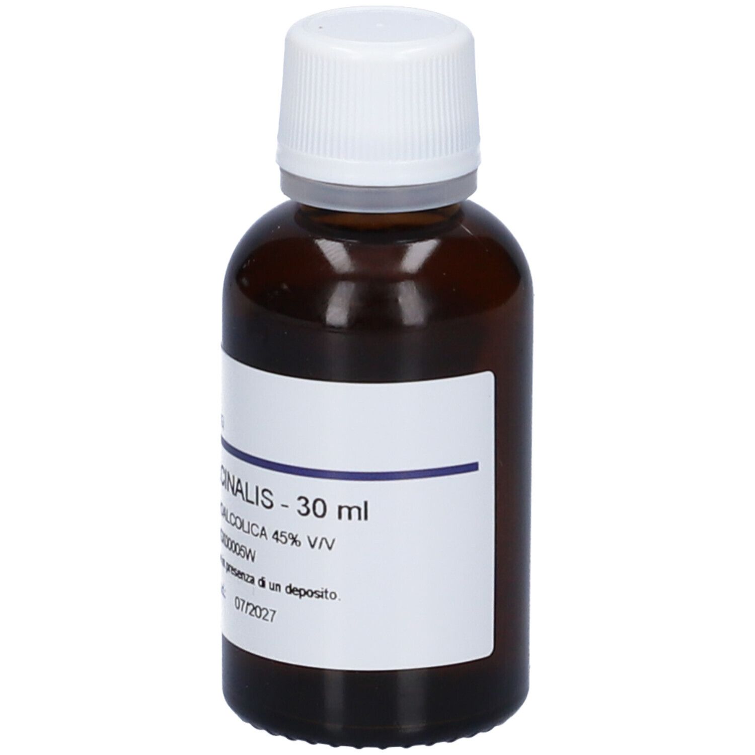 Flacone di vetro marrone con tappo bianco ed etichetta. Scritta: Fumaria Officinalis, 30 ml. Produttore: Hering.