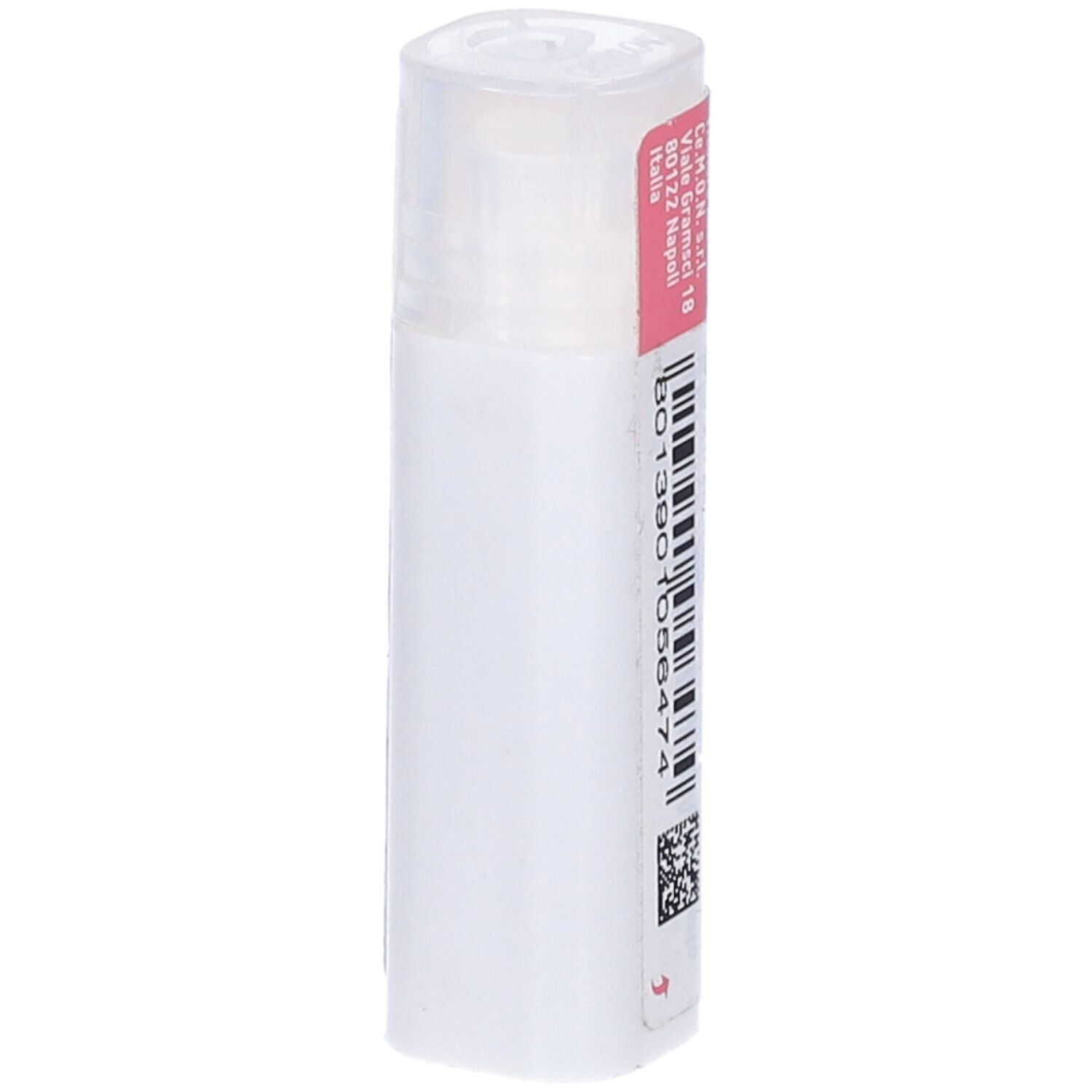 Flacone cilindrico bianco con etichetta rosa.  "Chininum Sulfuricum 9 CH" e "dynamis" sono visibili.