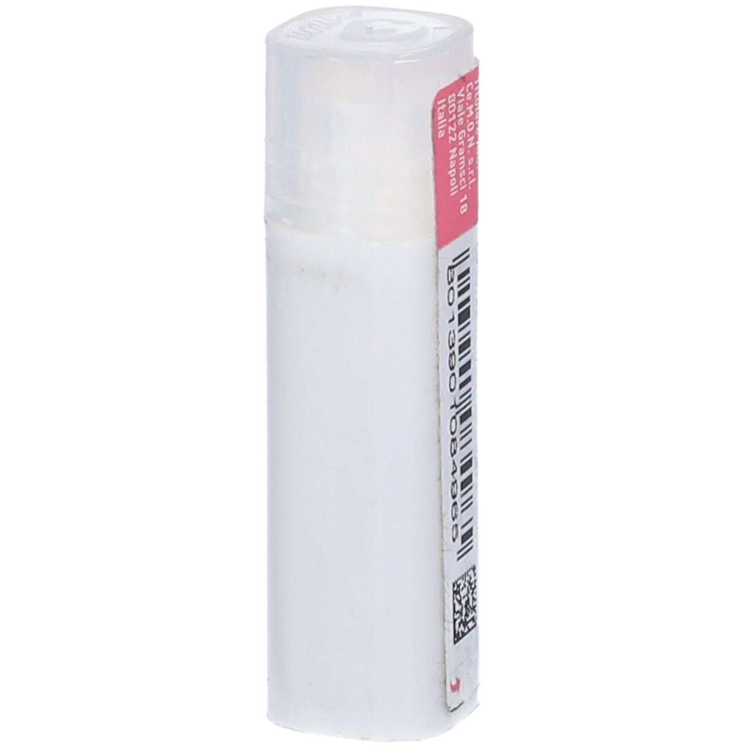 Confezione cilindrica bianca con etichetta rosa. Contiene Sepia 30K Granuli. Marchio Cemon. Testo in italiano.