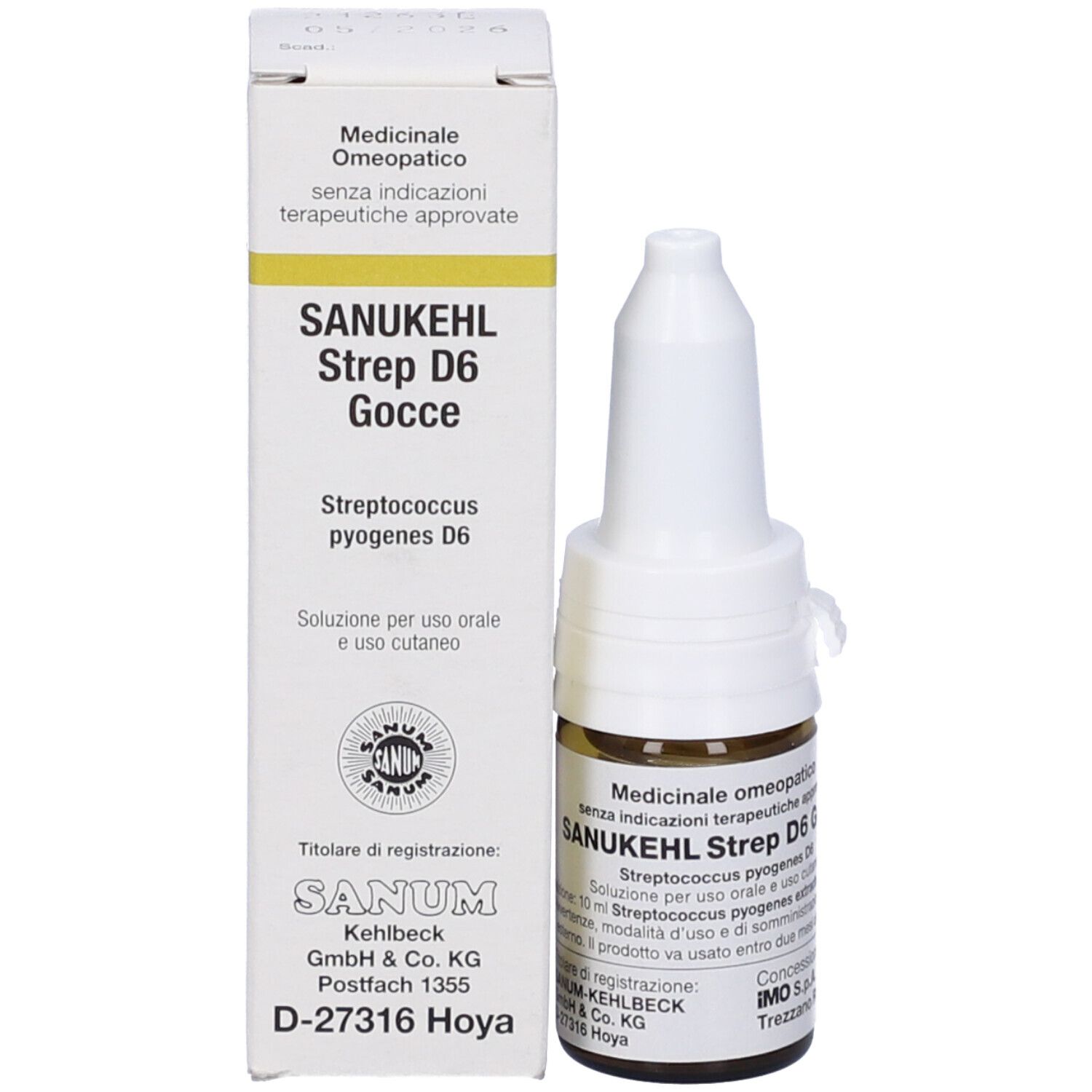 Sanukehl Strep D6 Gocce 10 ml