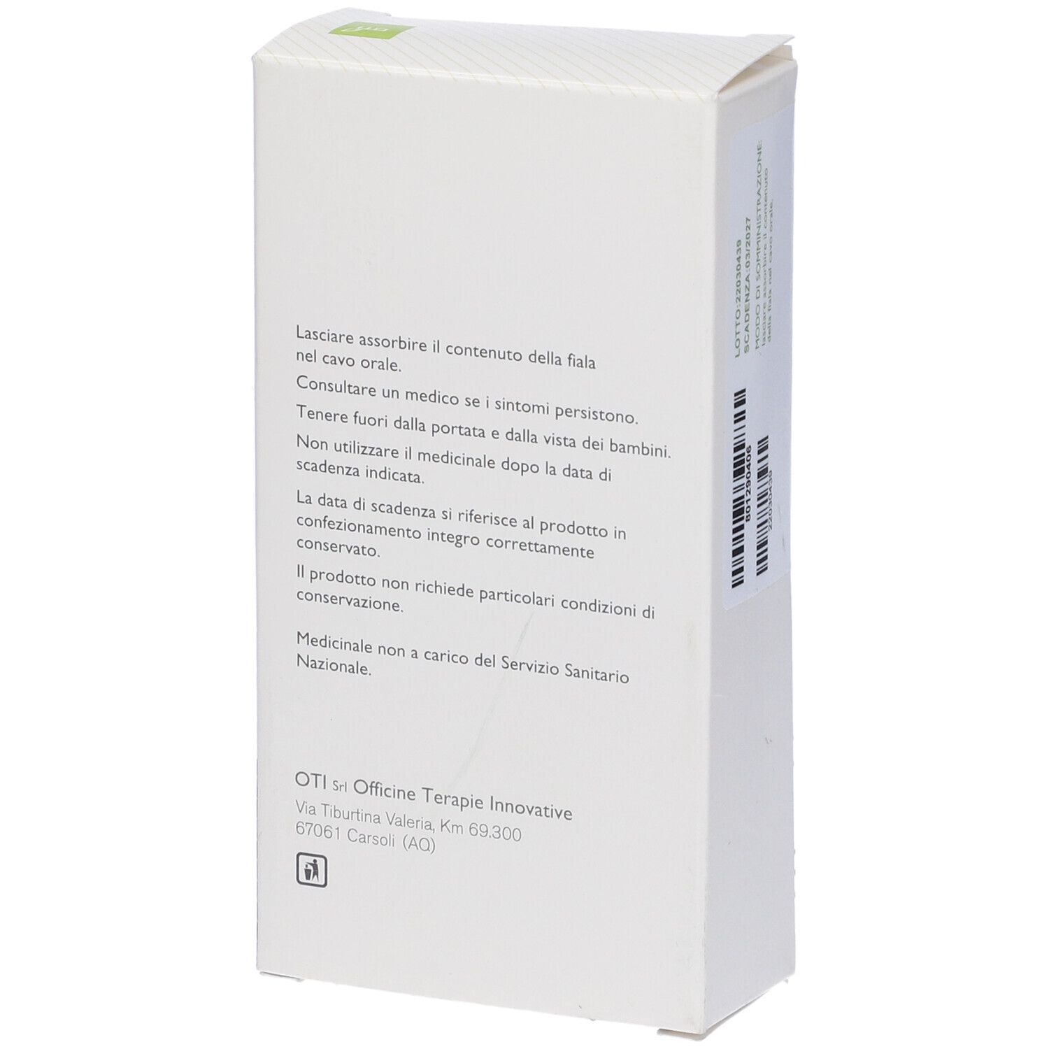 Olitoti Zolfo Composto 20 Fiale Glucosate 2ml