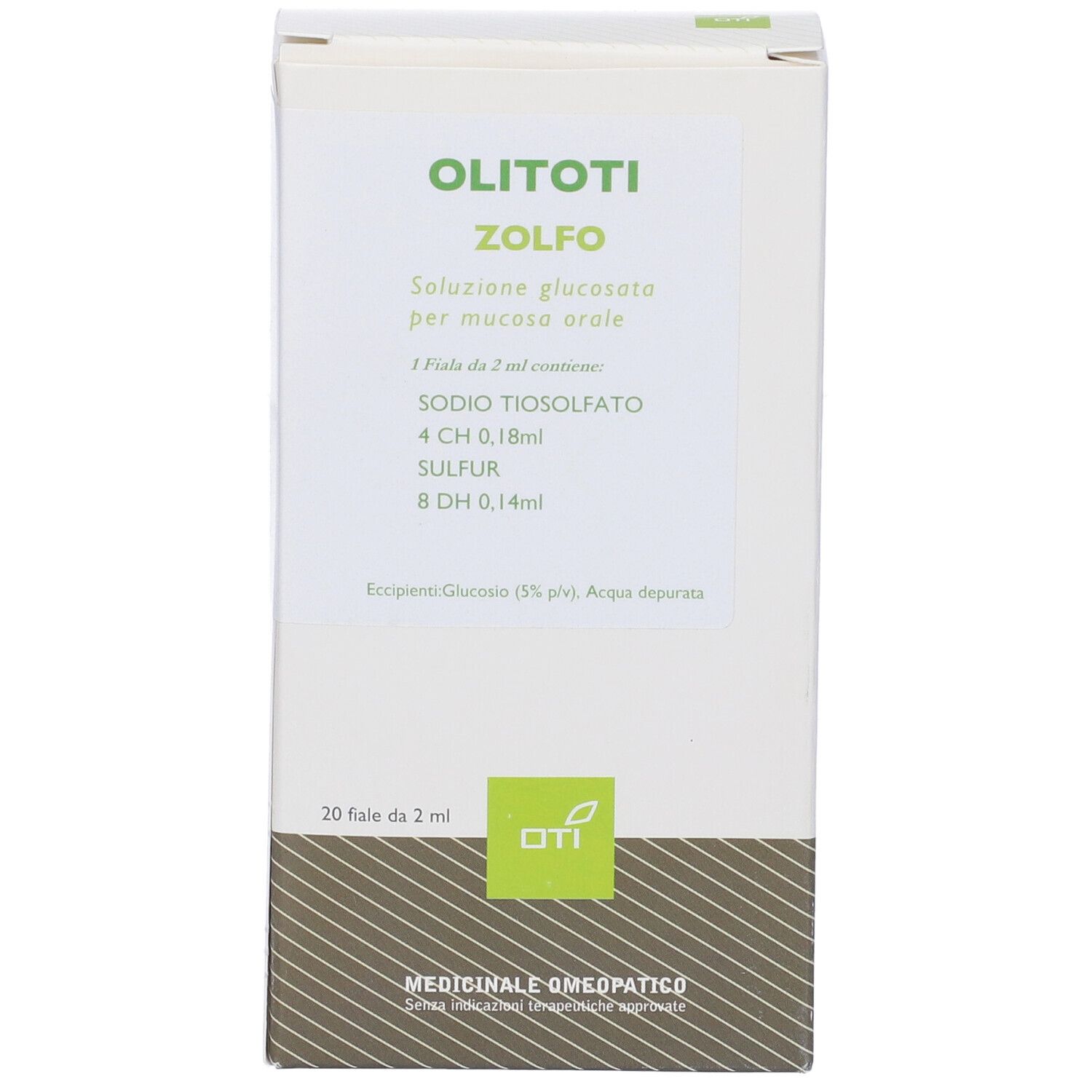 Olitoti Zolfo Composto 20 Fiale Glucosate 2ml