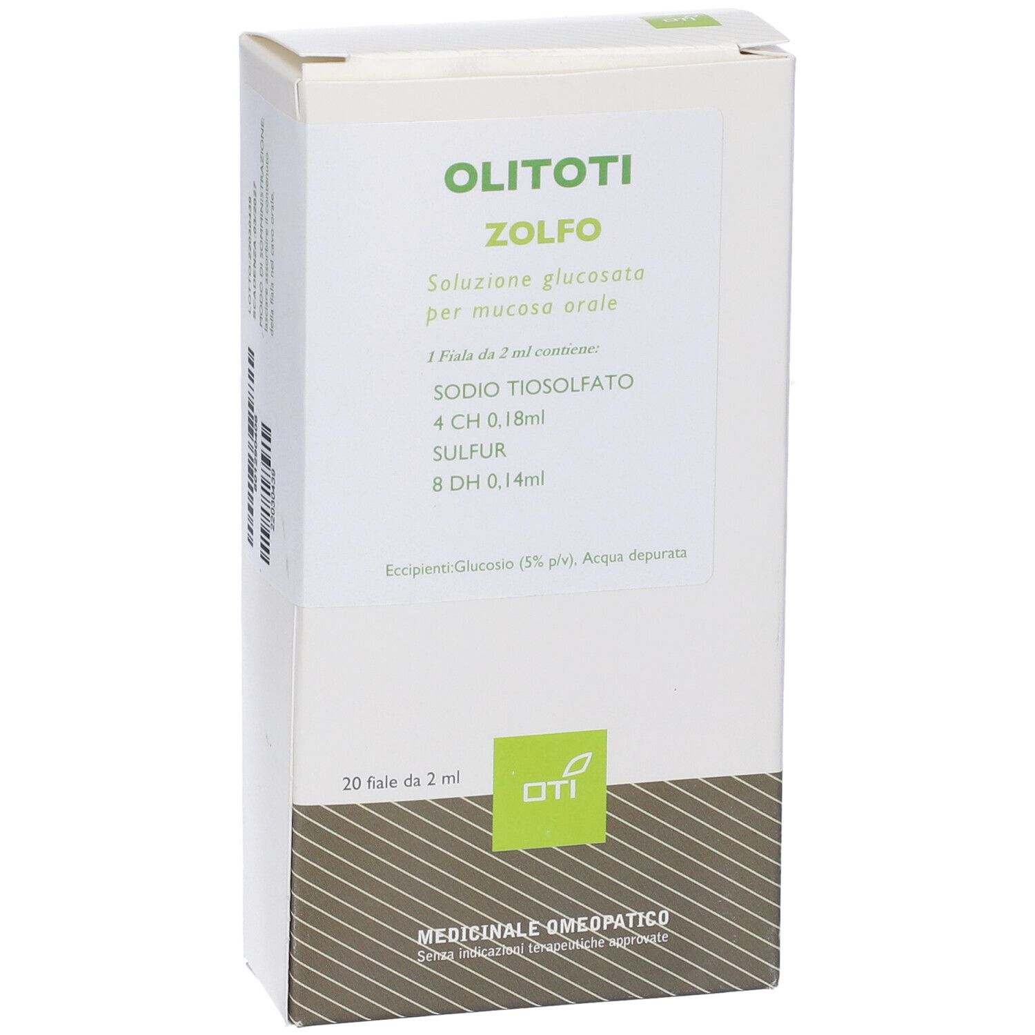 Olitoti Zolfo Composto 20 Fiale Glucosate 2ml