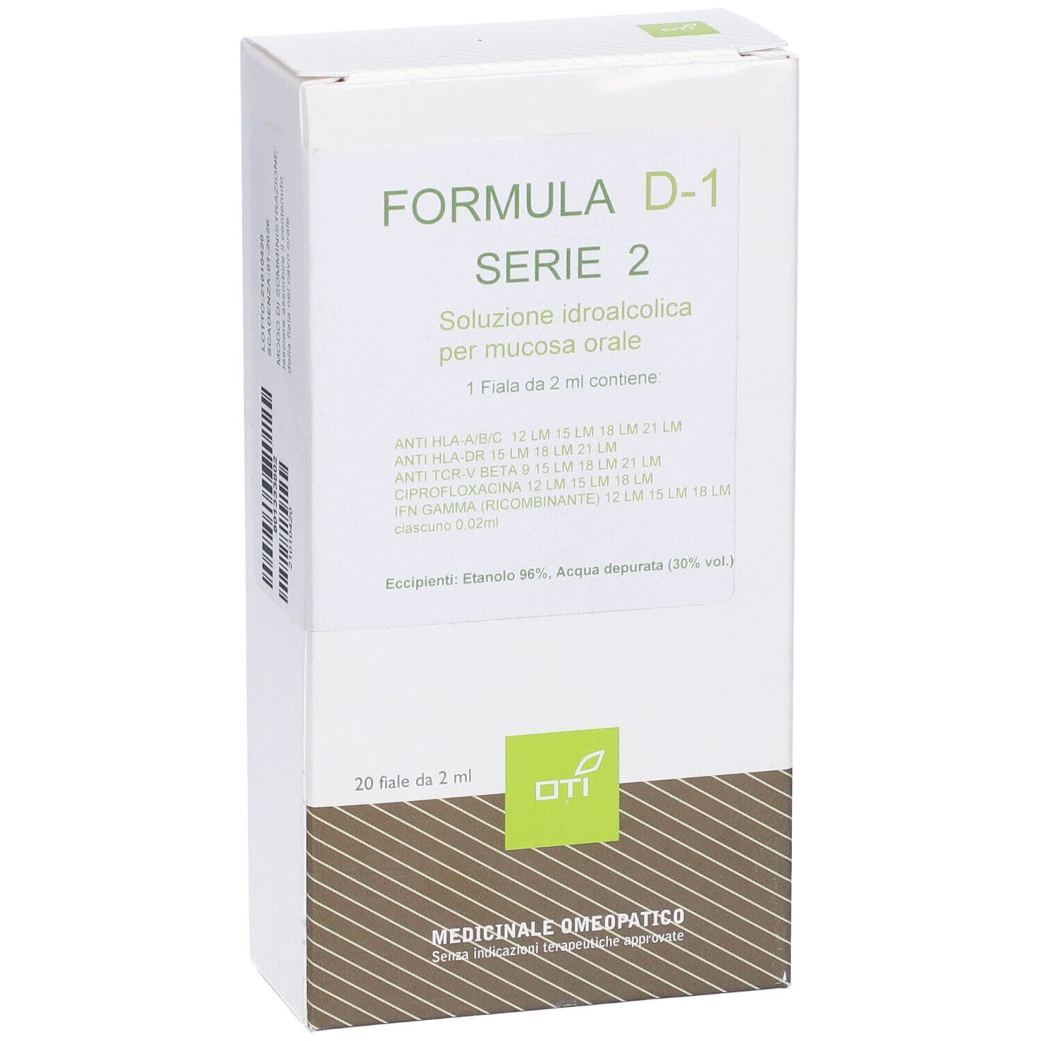 Formula D-1 Serie 2 Composto 20 Fiale Idroalcoliche 2ml