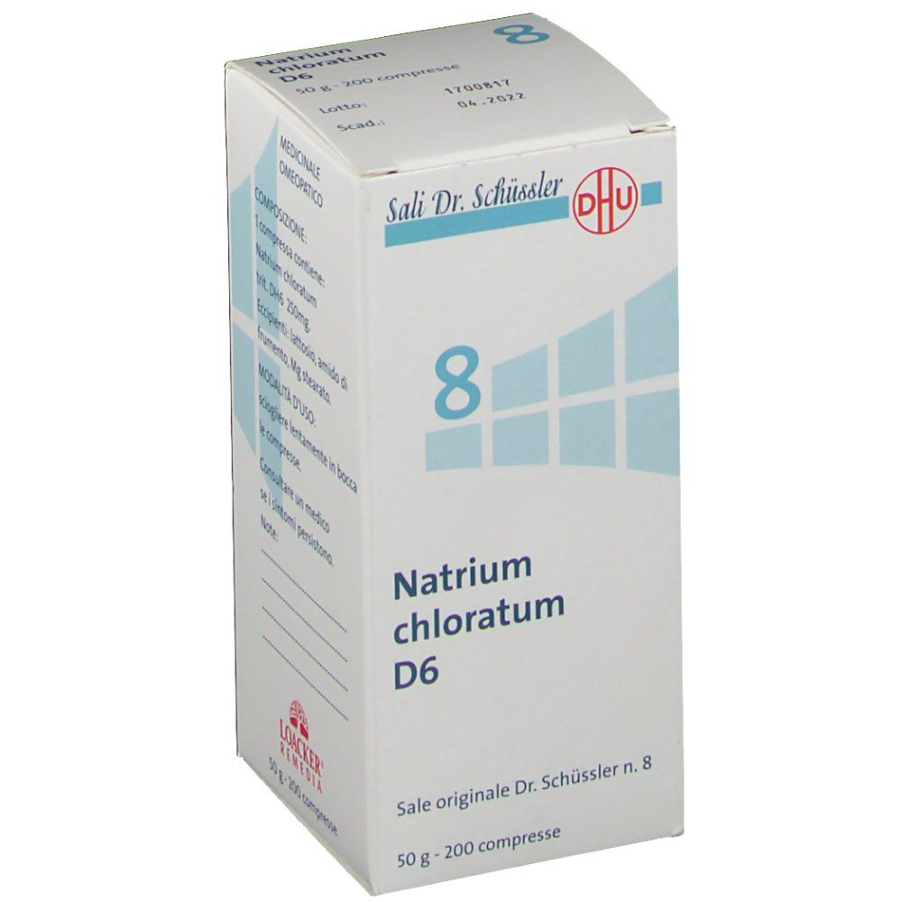 8 Natrium chloratum D6