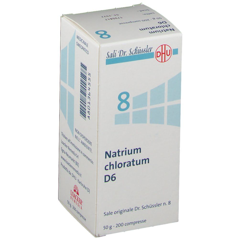8 Natrium chloratum D6