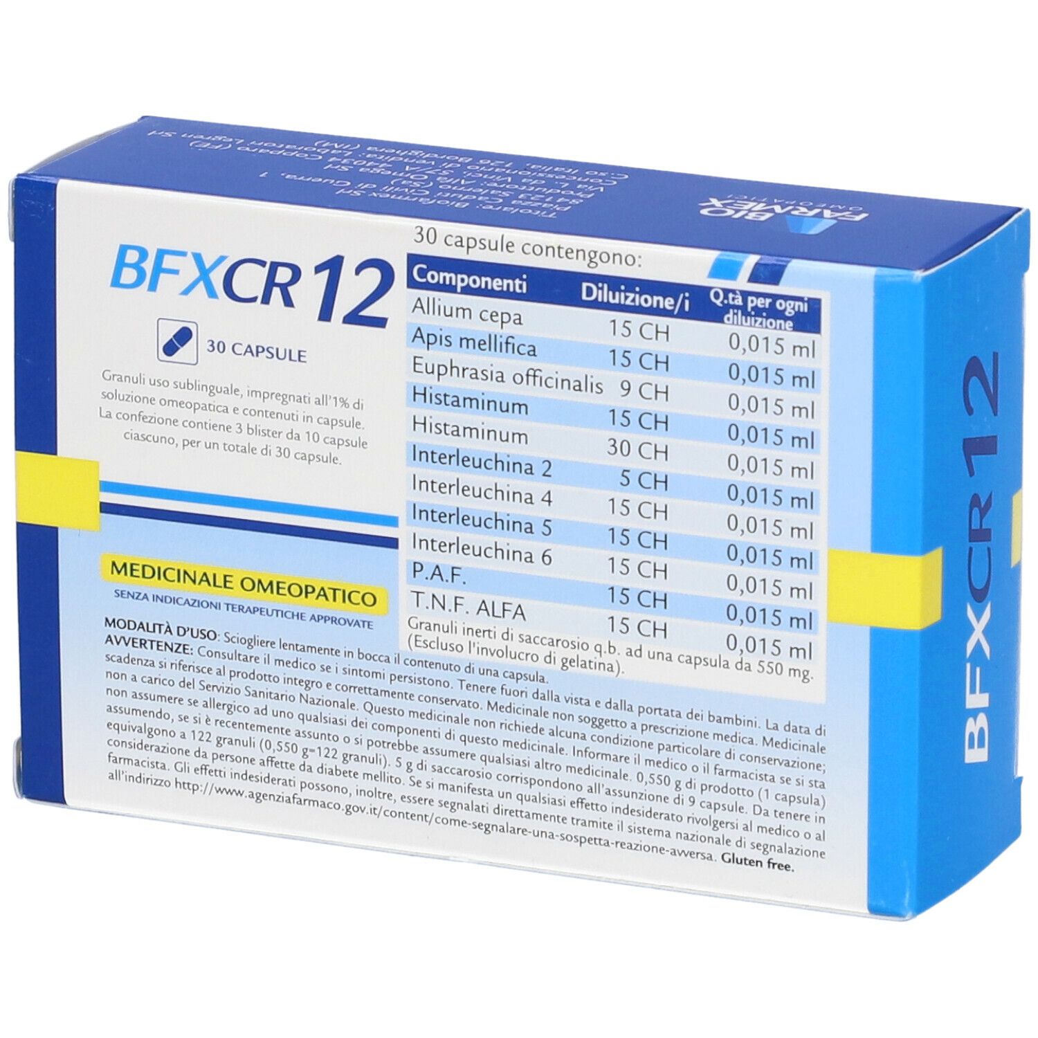 Biofarmex BfxCr 12 500mg Capsule