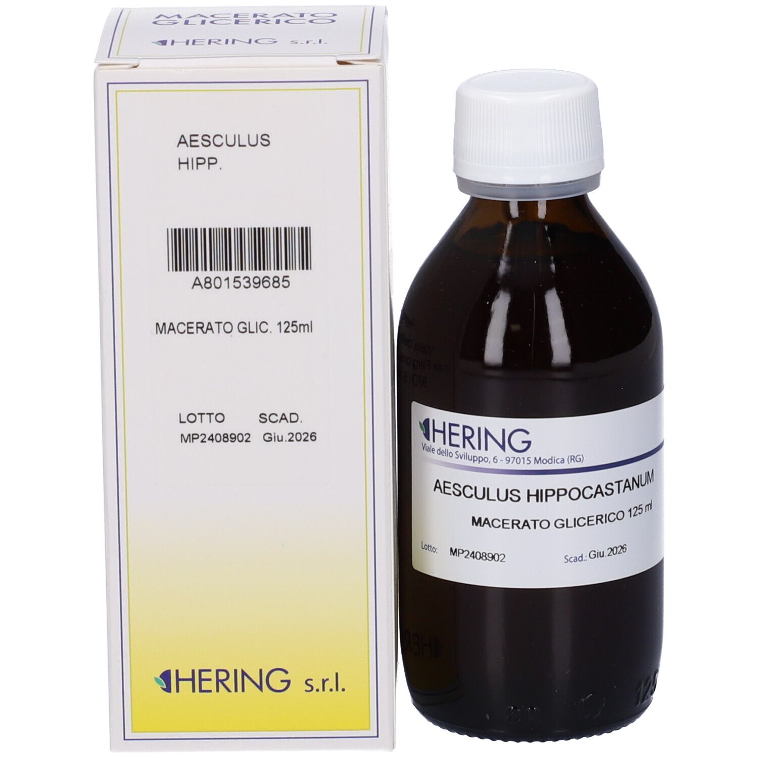 HERING Aesculus Hippocastanum 1Dh Macerato Glicerico Gocce 125 Ml