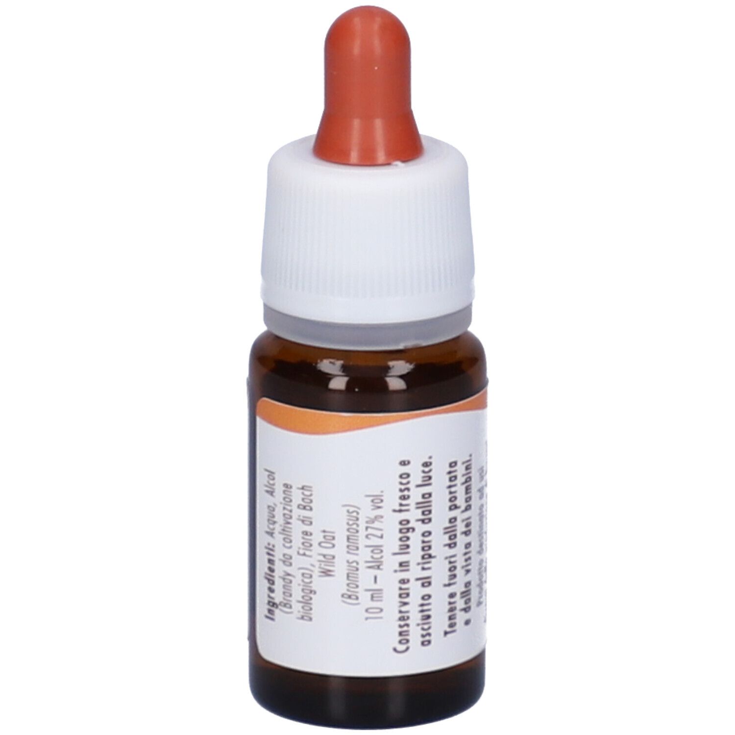 Flacone di vetro marrone con contagocce. Scritta: fiori di Bach, Guna. Contenuto 10 ml.