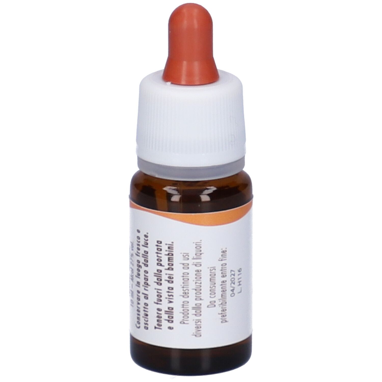 Flacone di vetro marrone con contagocce. Scritta: fiori di Bach, Guna. Contenuto 10 ml.