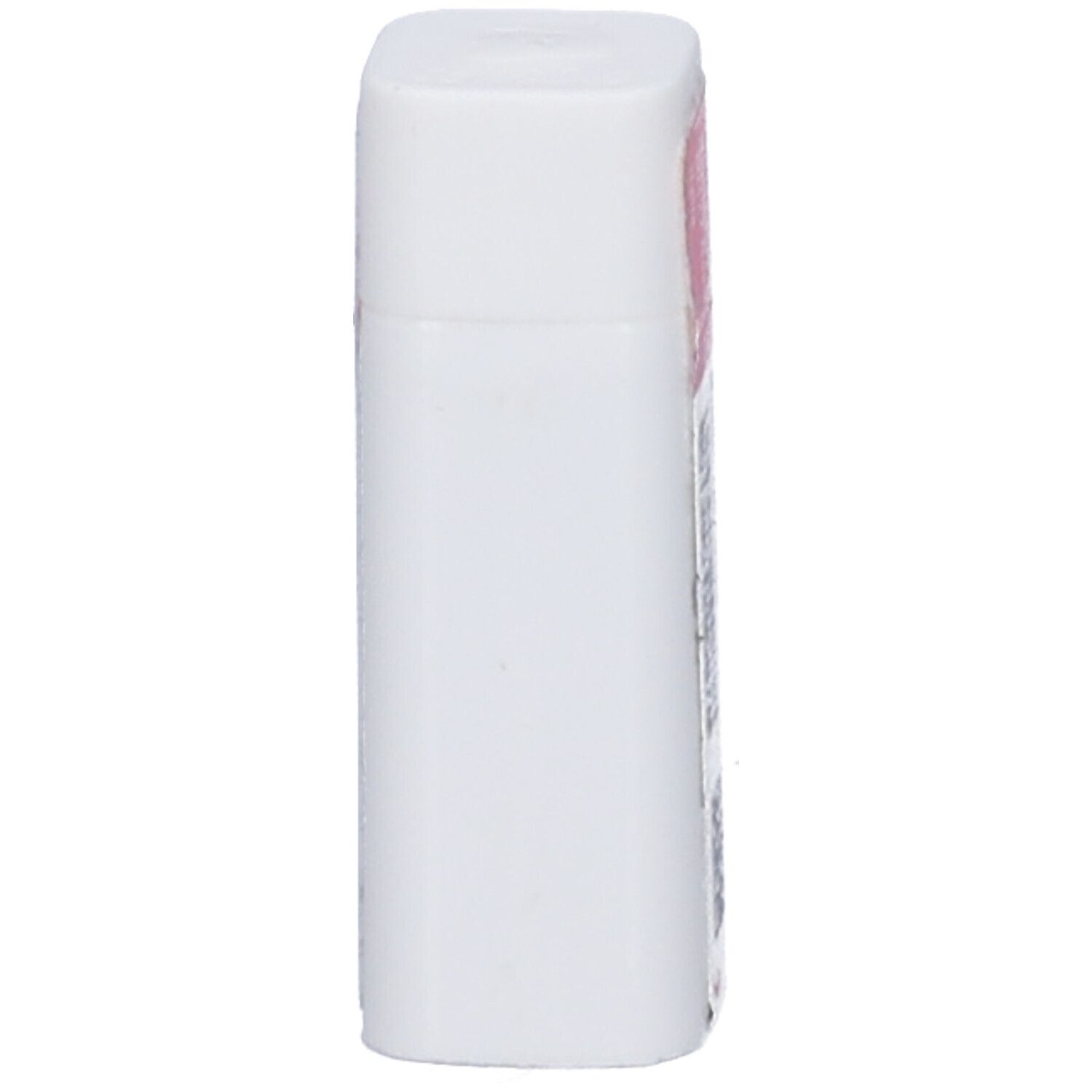 Confezione cilindrica bianca con coperchio quadrato. Nessuna altra scritta visibile.