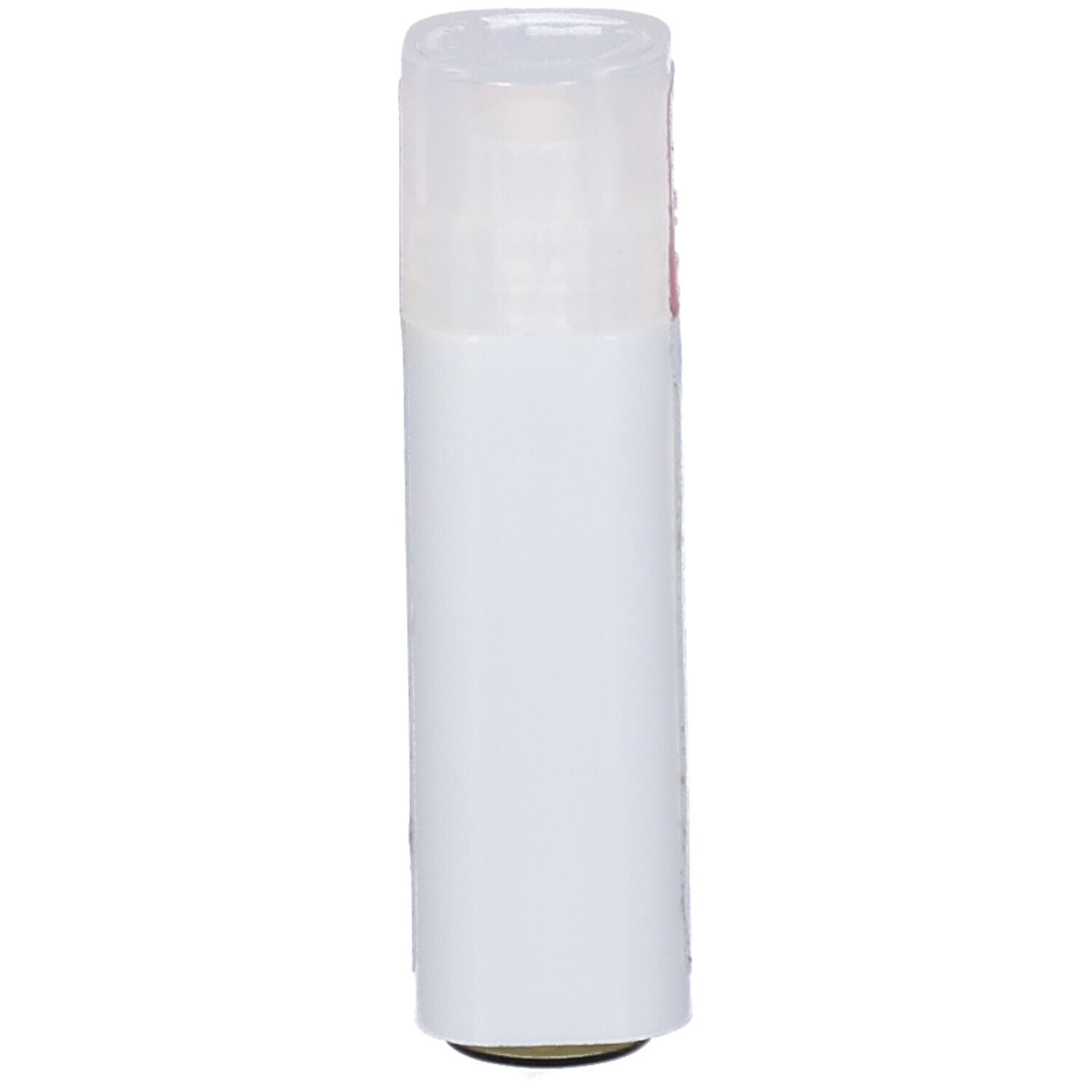 Confezione cilindrica bianca con coperchio trasparente. Nessun altro dettaglio visibile.