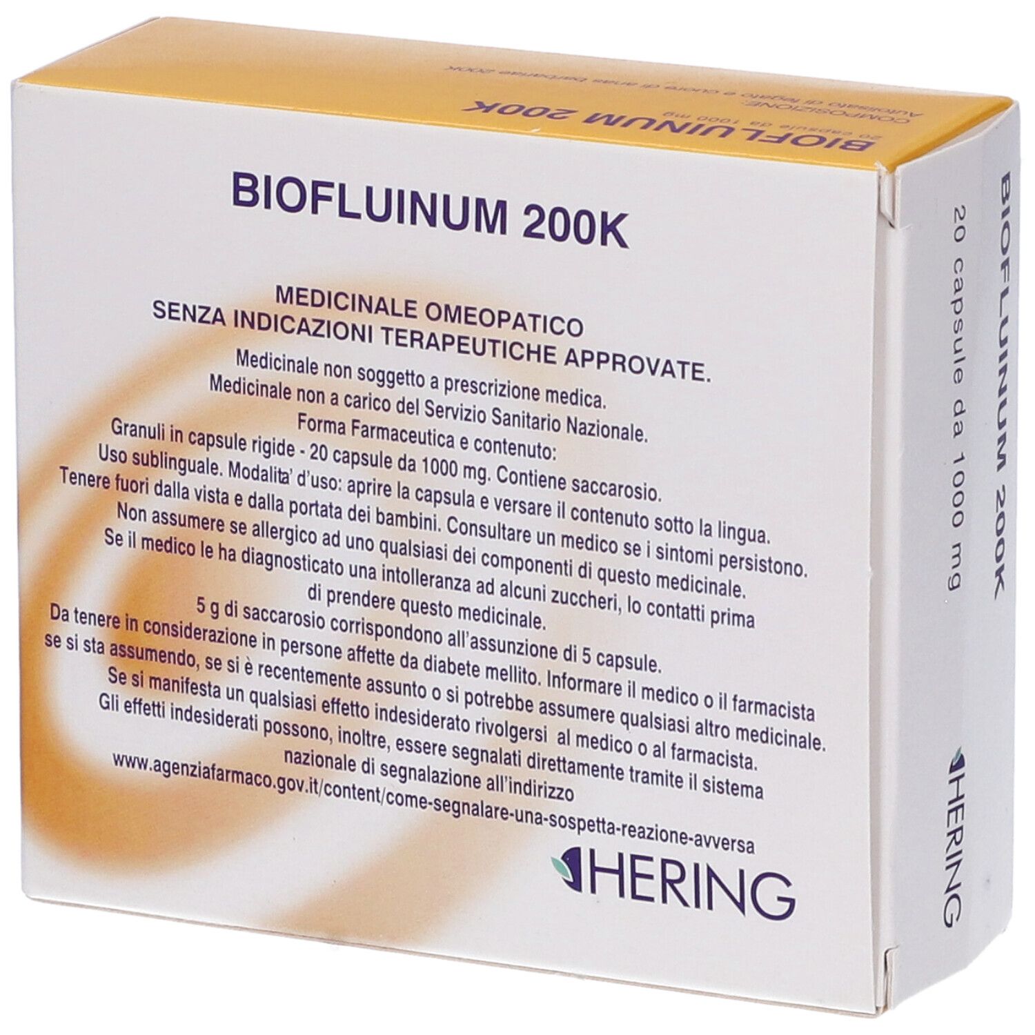 Hering Biofluinum 200K 1 G 20 Capsule