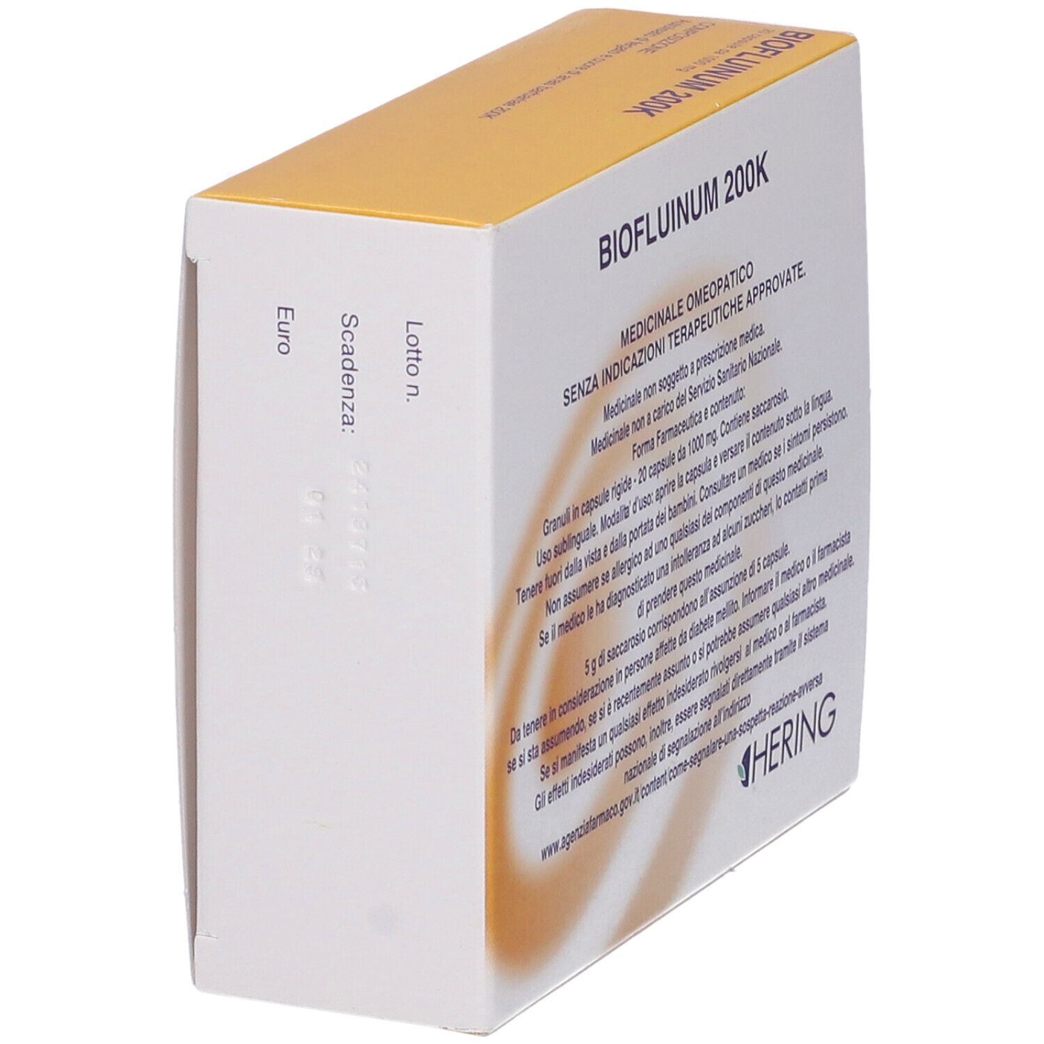 Hering Biofluinum 200K 1 G 20 Capsule
