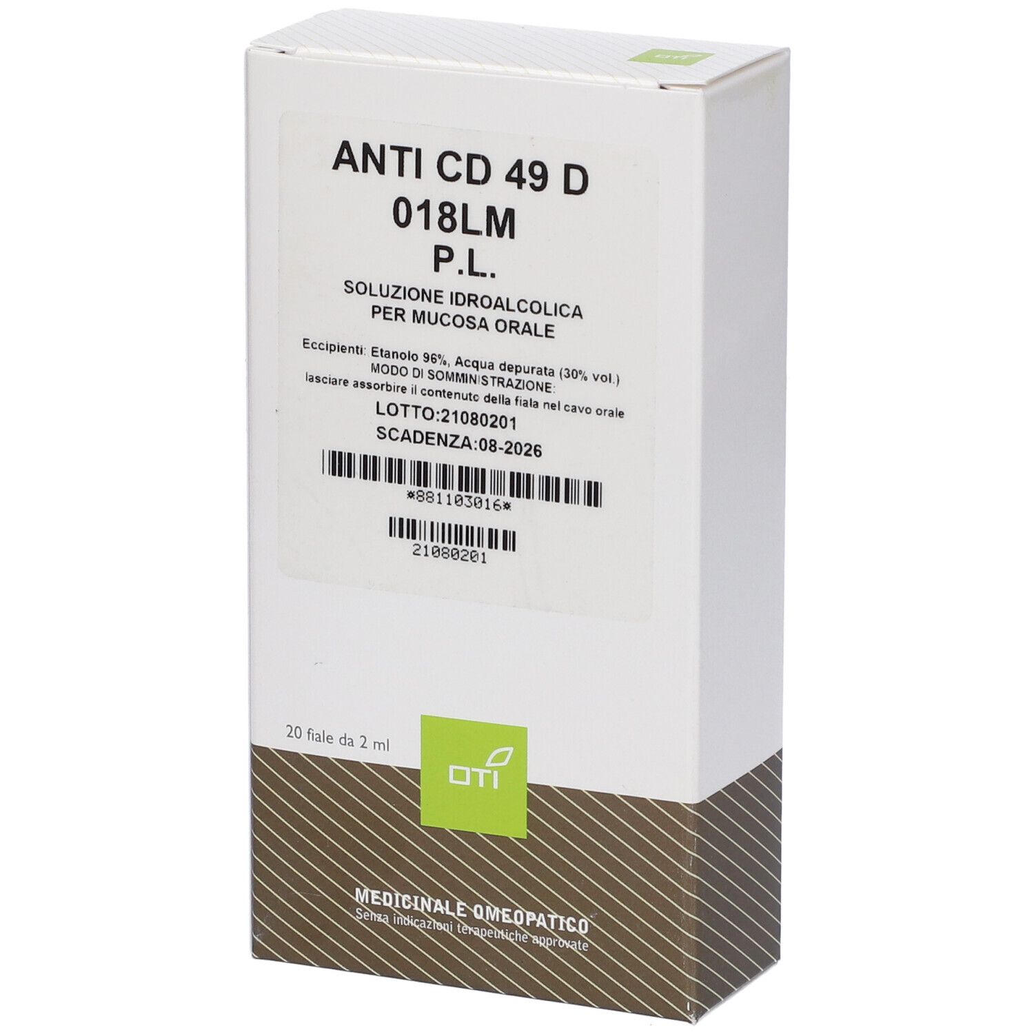 Anti Cd 49 D 018Lm Potenziata Liquida 20 Fiale Idroalcoliche 2ml