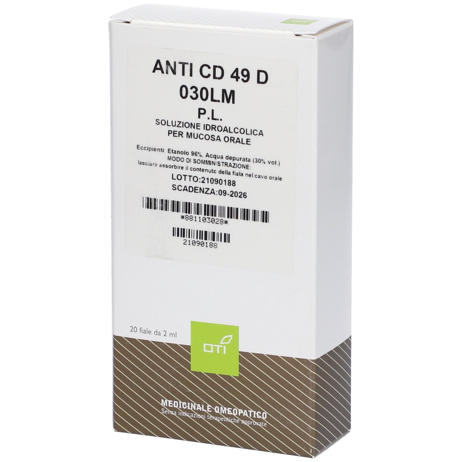 Anti Cd 49 D 030Lm Potenziata Liquida 20 Fiale Idroalcoliche 2ml