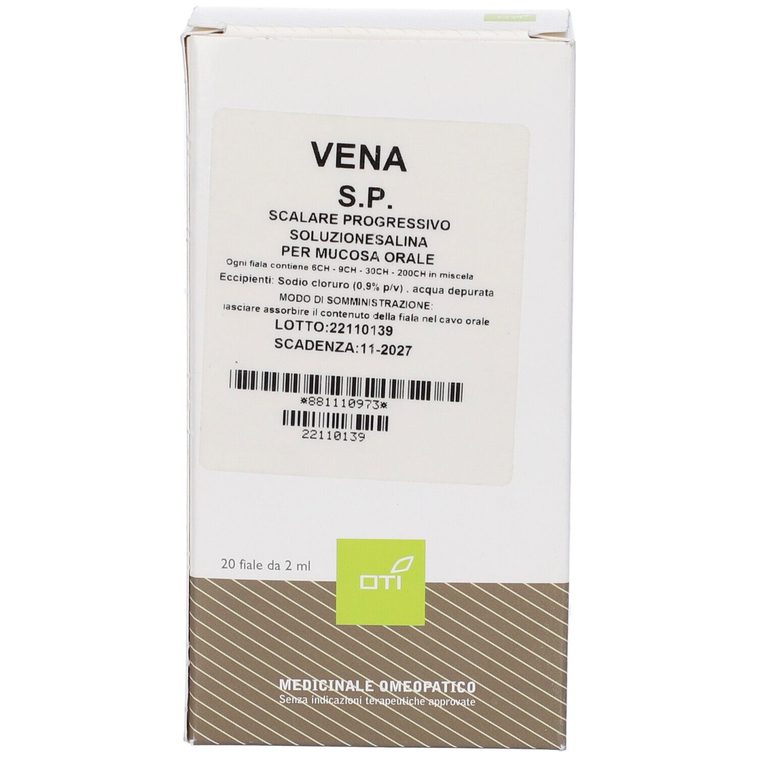 Vena Scalare Progressivo 20 Fiale Fisiologiche 2ml